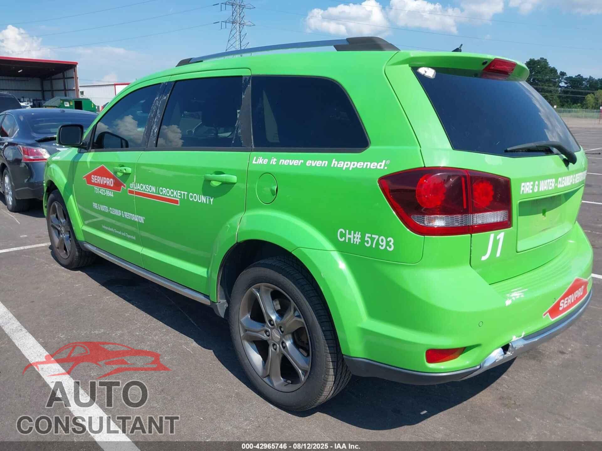 DODGE JOURNEY 2016 - 3C4PDCGB2GT123596