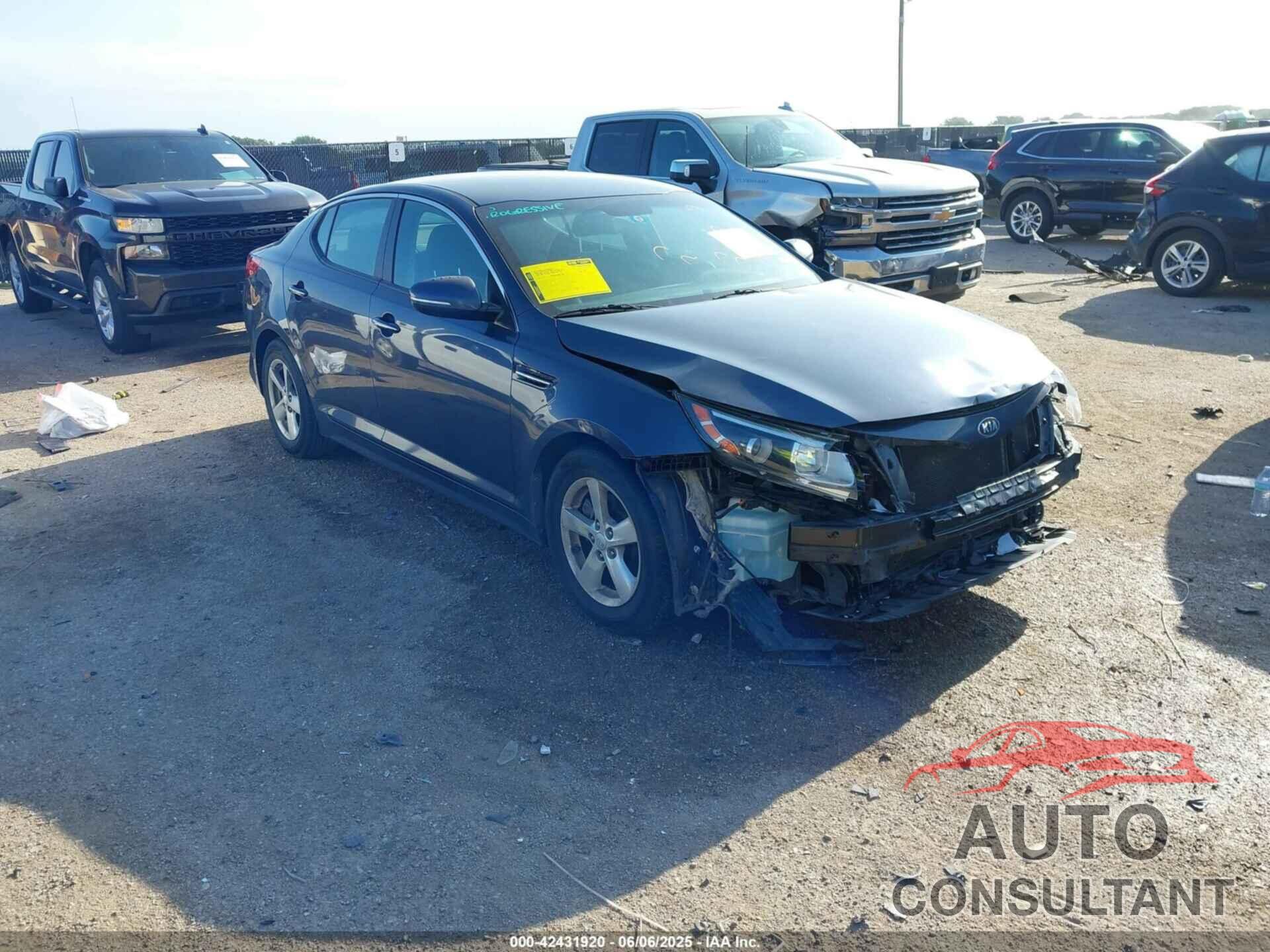 KIA OPTIMA 2015 - KNAGM4A71F5568868