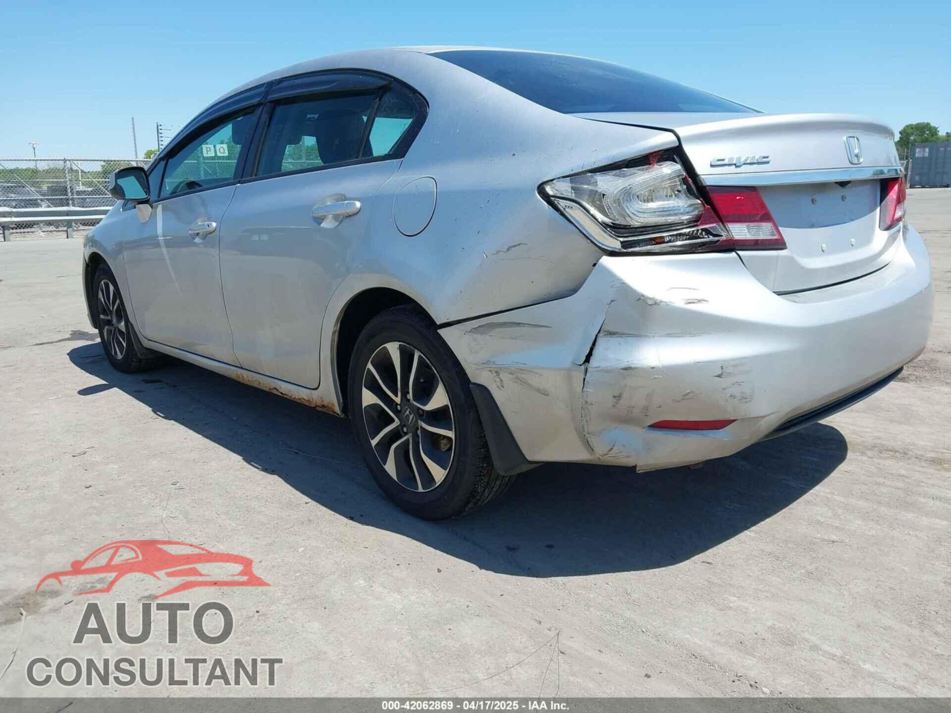 HONDA CIVIC 2013 - 19XFB2F84DE267636