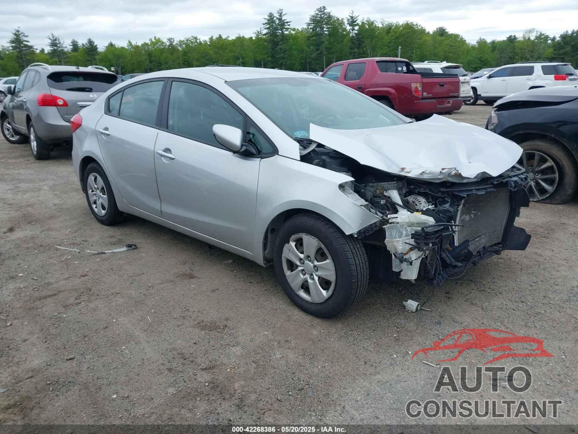 KIA FORTE 2016 - KNAFK4A65G5540470