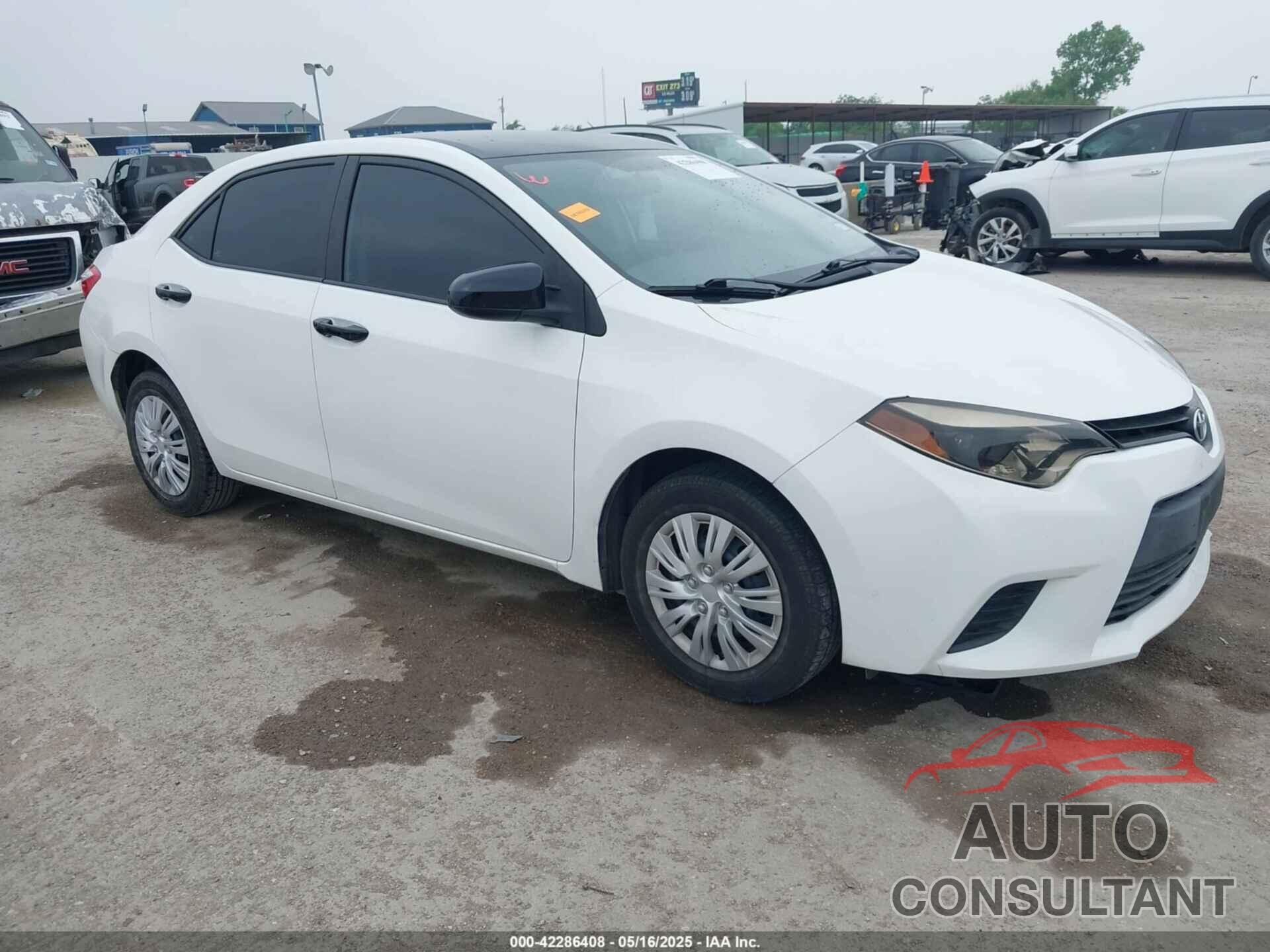 TOYOTA COROLLA 2014 - 5YFBURHE3EP151252