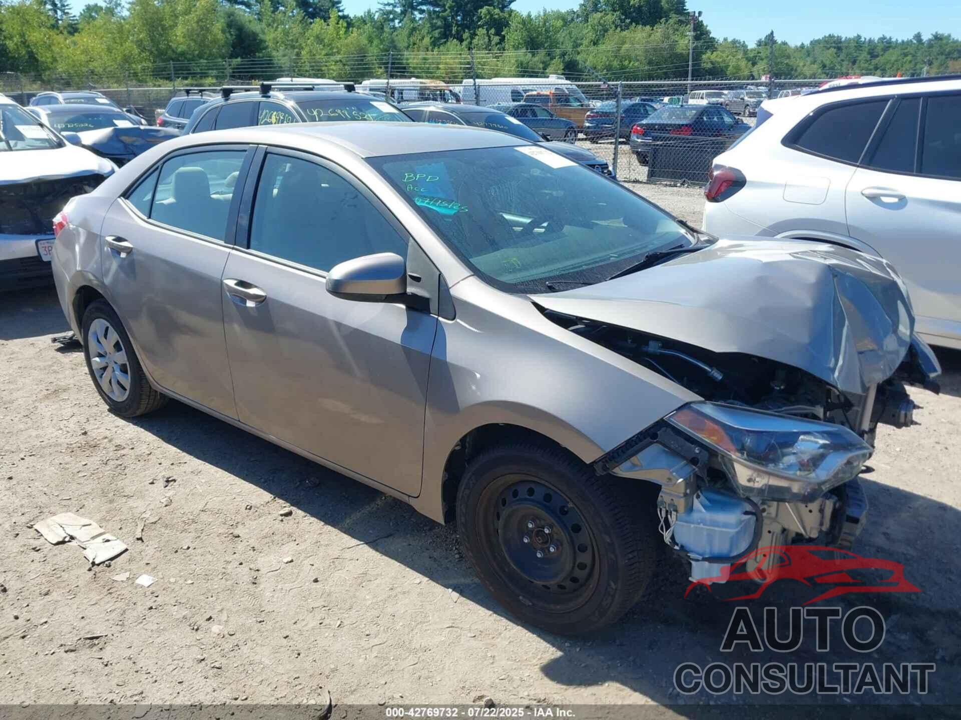 TOYOTA COROLLA 2015 - 2T1BURHE6FC439221