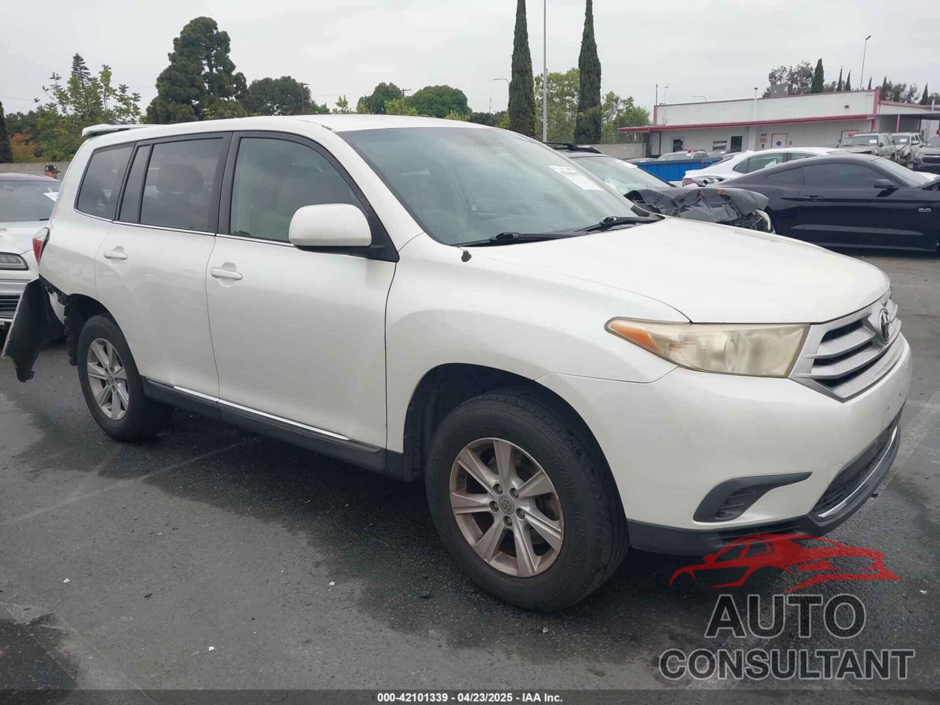 TOYOTA HIGHLANDER 2012 - 5TDZA3EH7CS017657