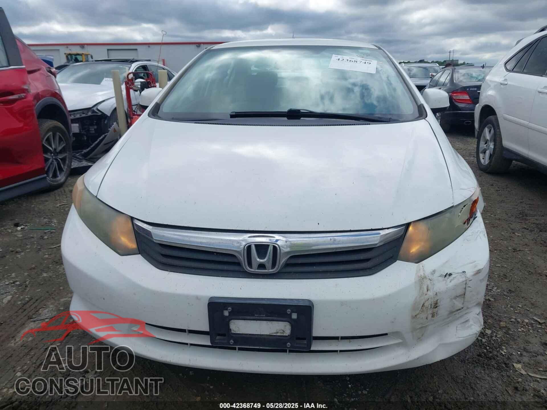 HONDA CIVIC 2012 - 2HGFB2F54CH502983