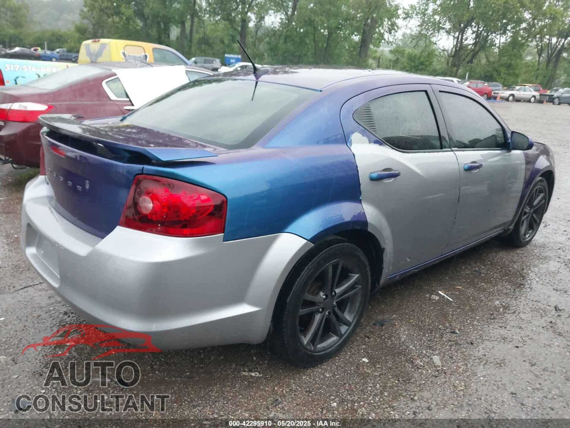 DODGE AVENGER 2013 - 1C3CDZAG4DN748796