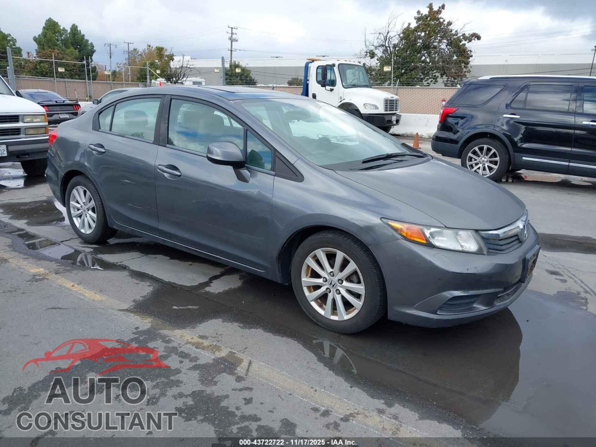 HONDA CIVIC 2012 - 19XFB2F89CE345133