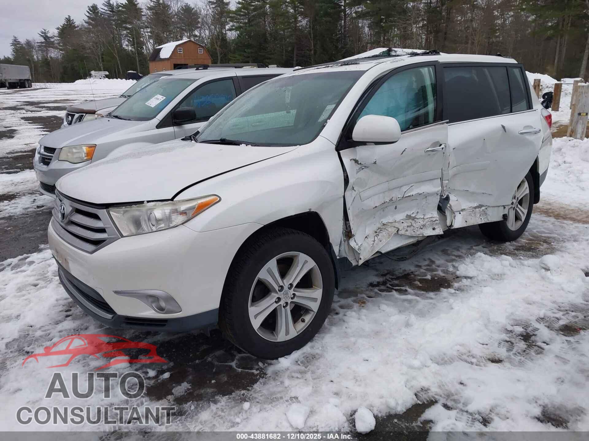 TOYOTA HIGHLANDER 2013 - 5TDDK3EH8DS229797
