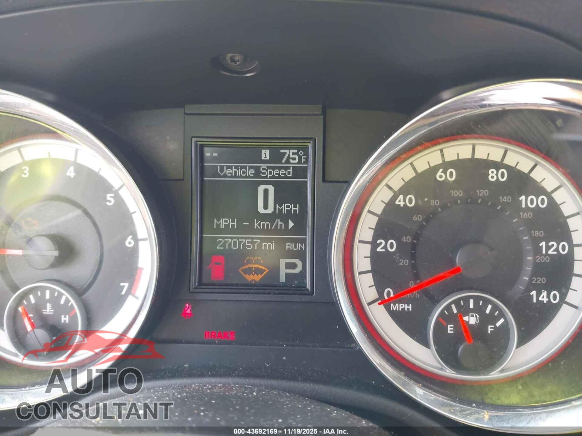 DODGE DURANGO 2011 - 1D4RD5GG3BC694991