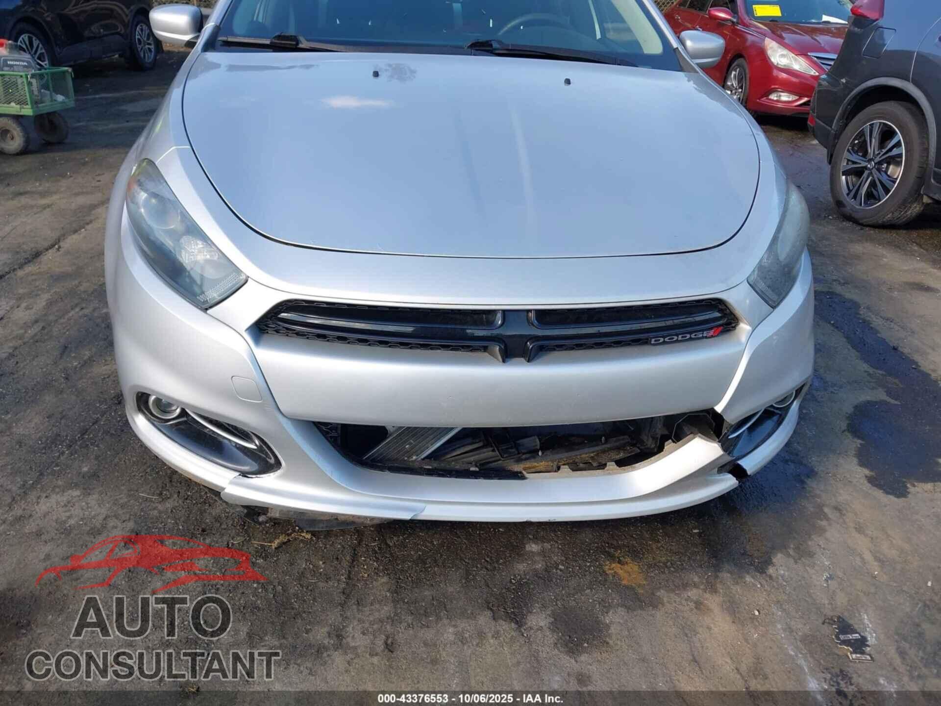 DODGE DART 2013 - 1C3CDFBA7DD296891