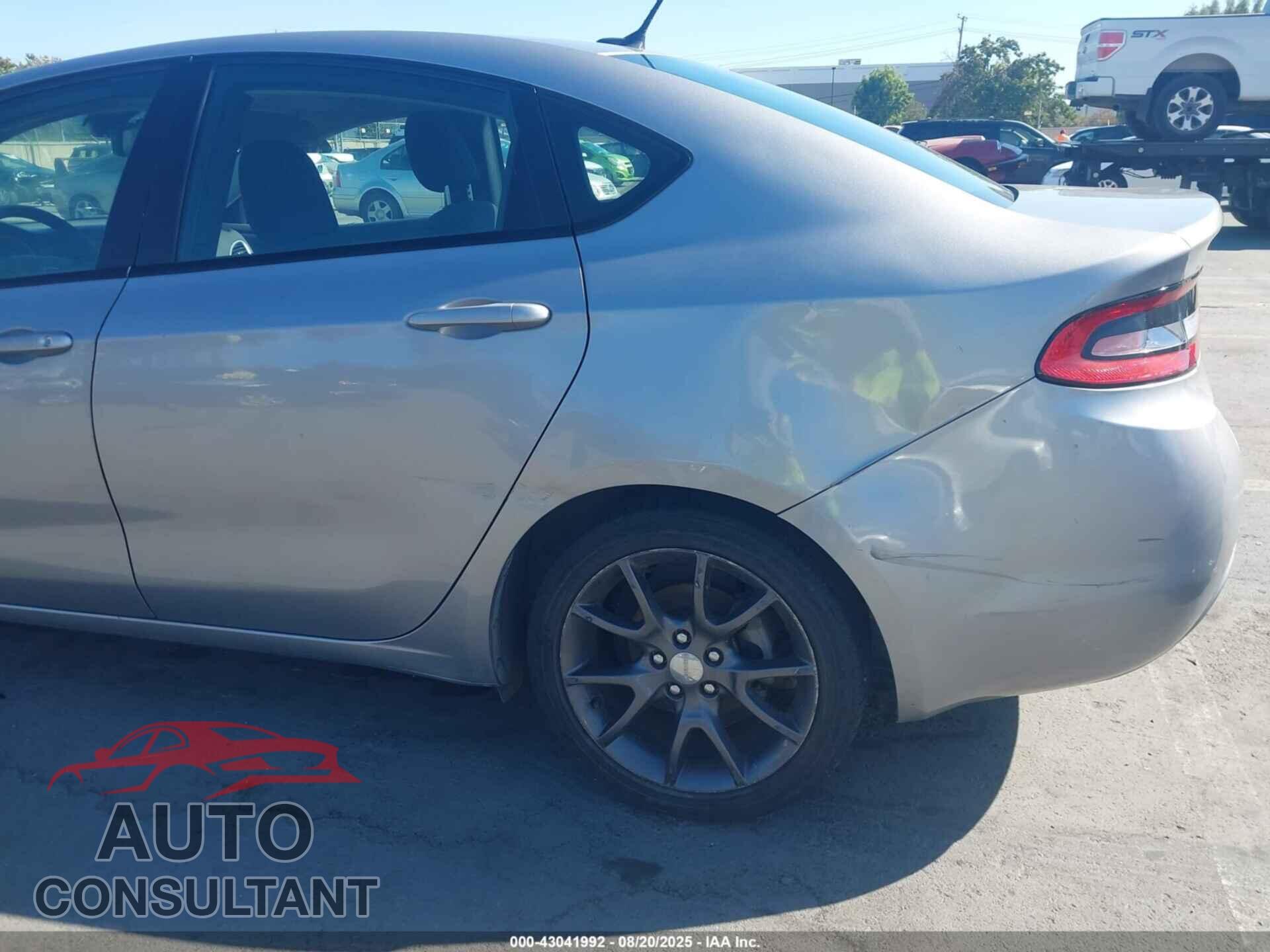 DODGE DART 2016 - 1C3CDFAA8GD680118