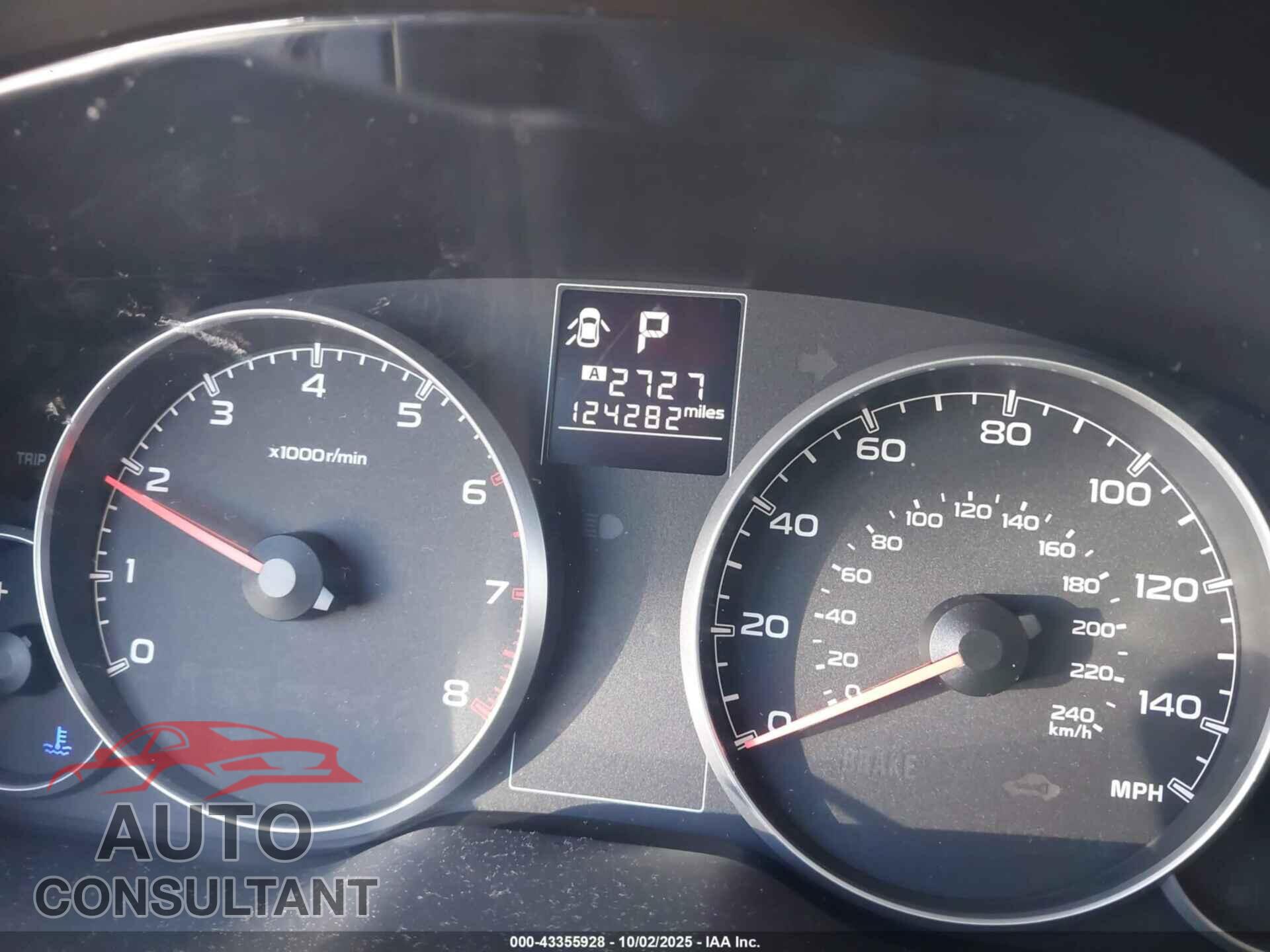 SUBARU OUTBACK 2013 - 4S4BRBCC5D3324075