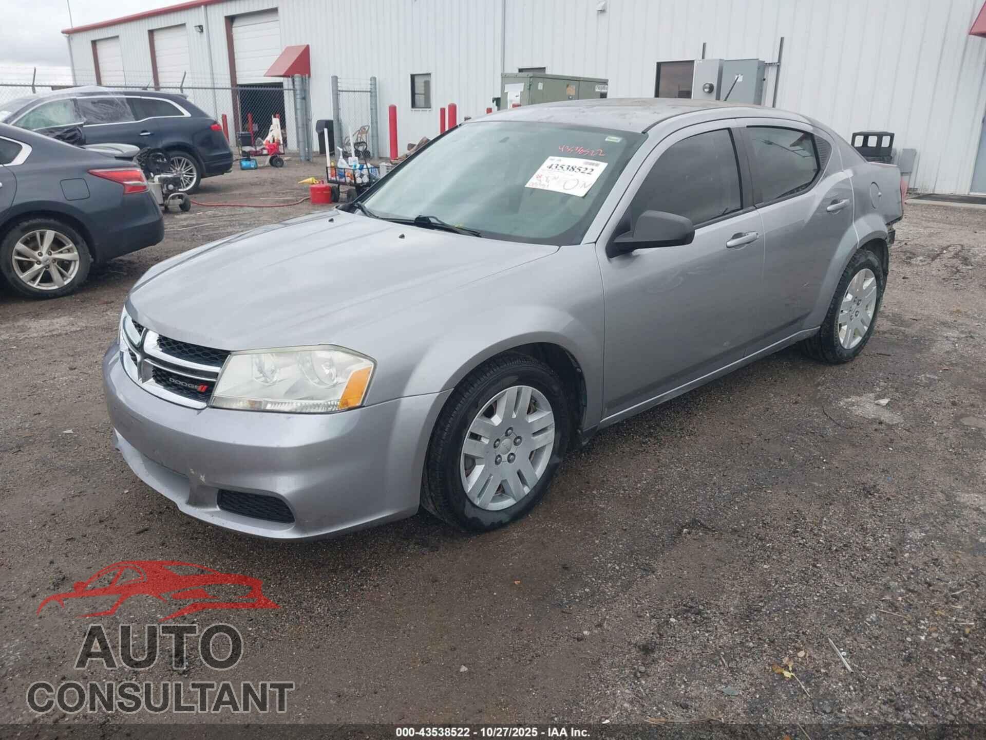 DODGE AVENGER 2013 - 1C3CDZAG4DN766764