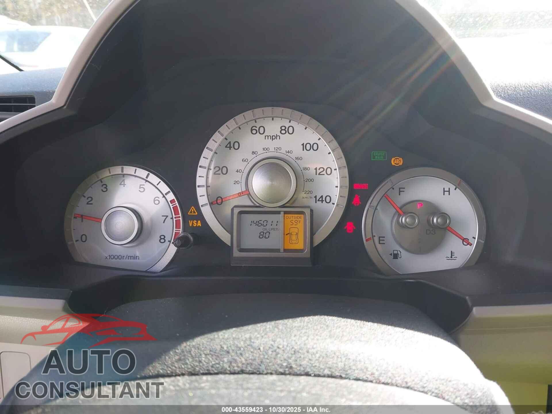 HONDA PILOT 2011 - 5FNYF4H50BB085970