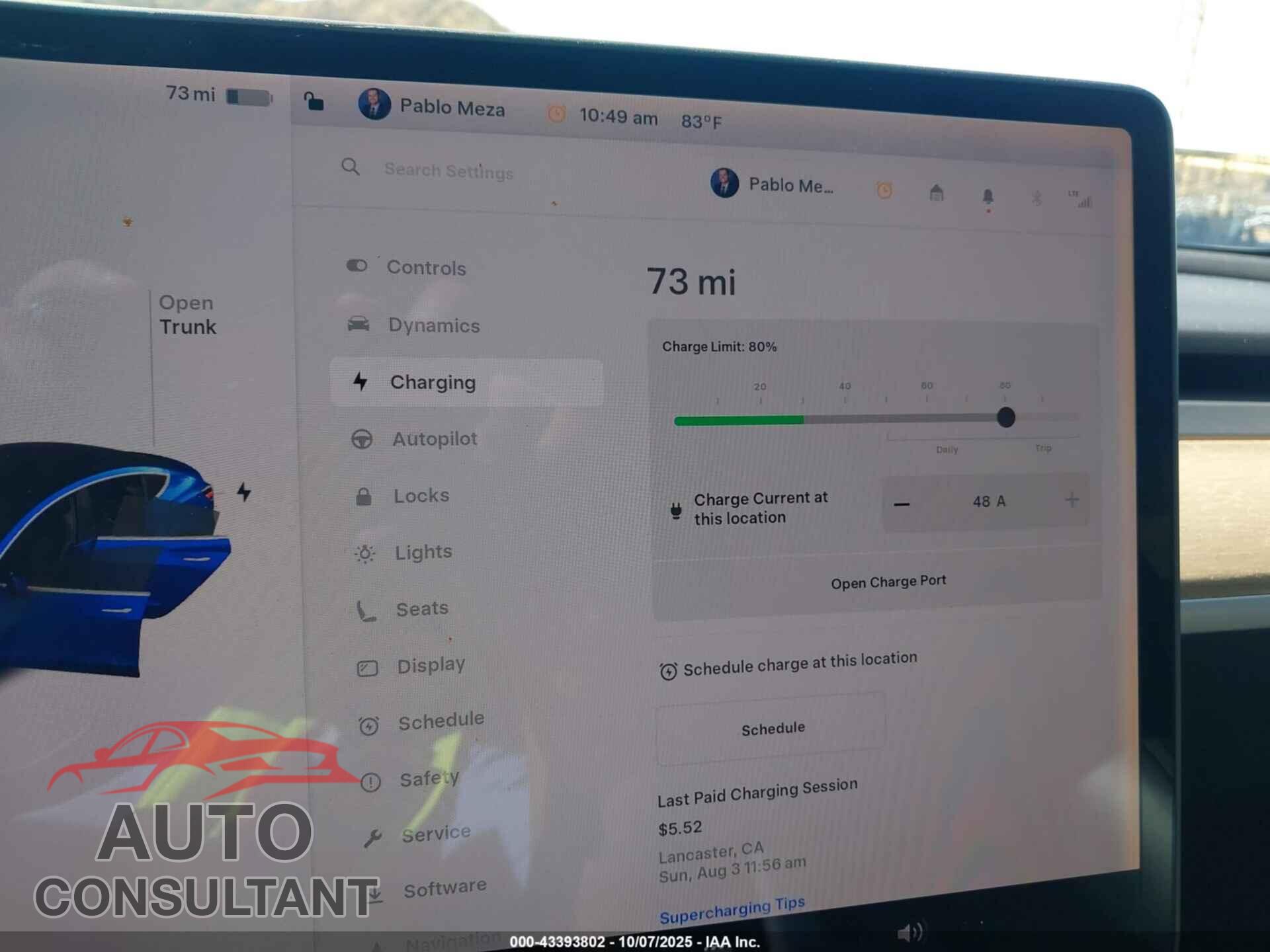 TESLA MODEL 3 2019 - 5YJ3E1EB7KF365598