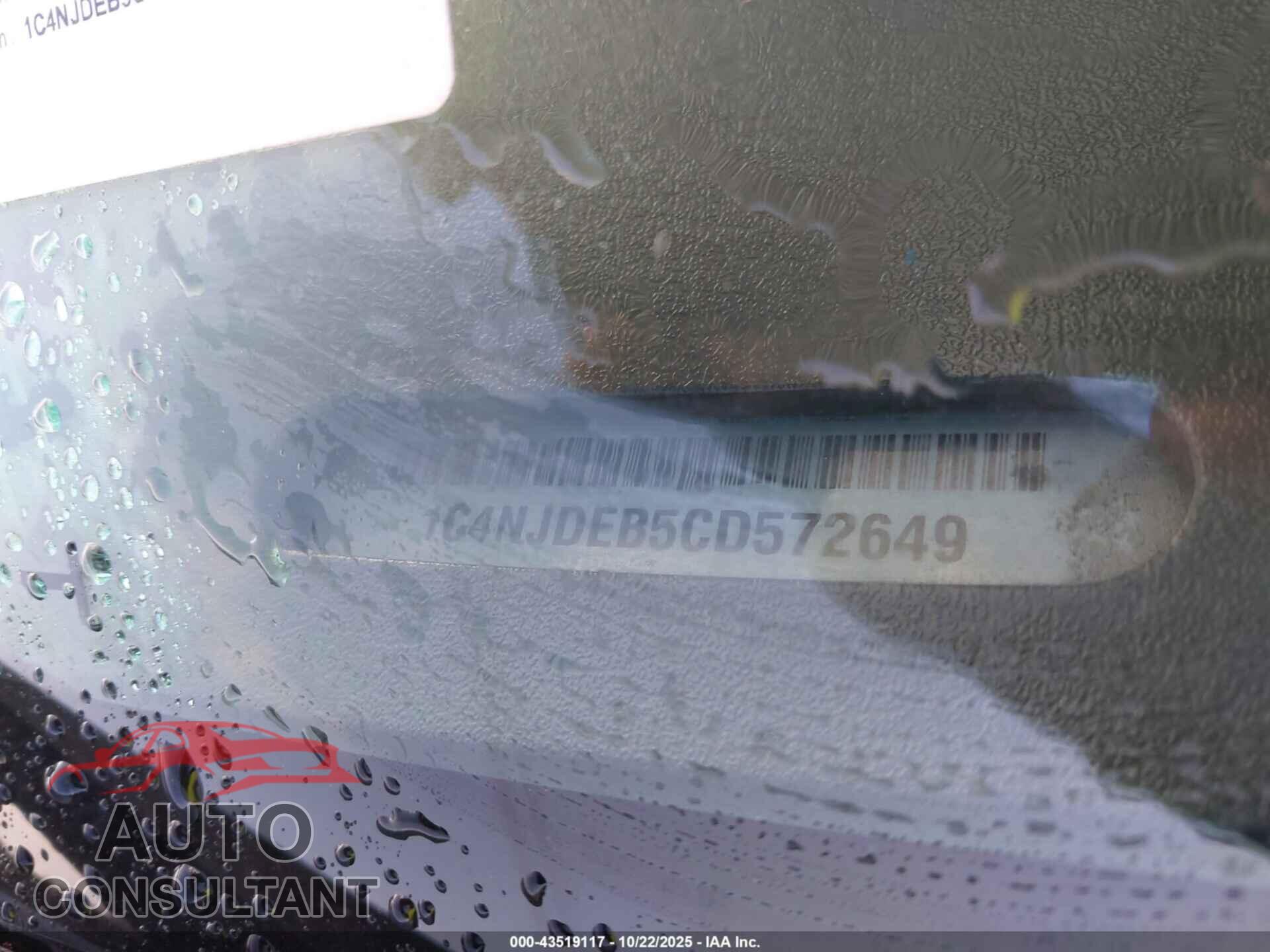 JEEP COMPASS 2012 - 1C4NJDEB5CD572649