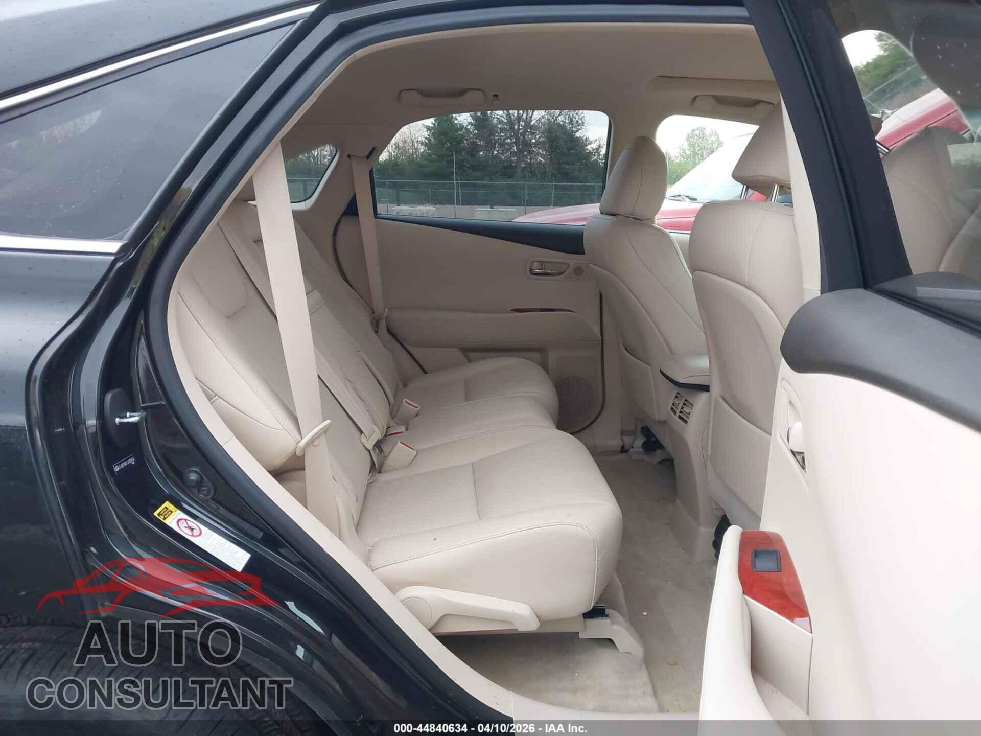 LEXUS RX 450H 2012 - JTJBC1BA1C2425504