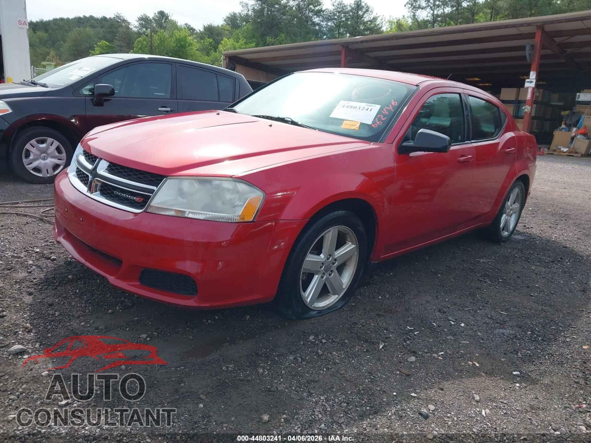 DODGE AVENGER 2013 - 1C3CDZAB1DN662446