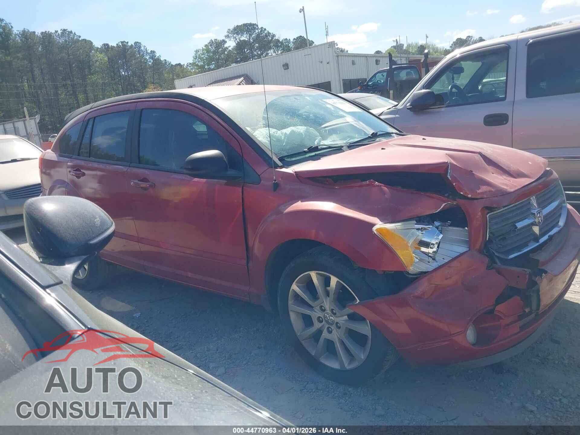 DODGE CALIBER 2012 - 1C3CDWEA6CD529346