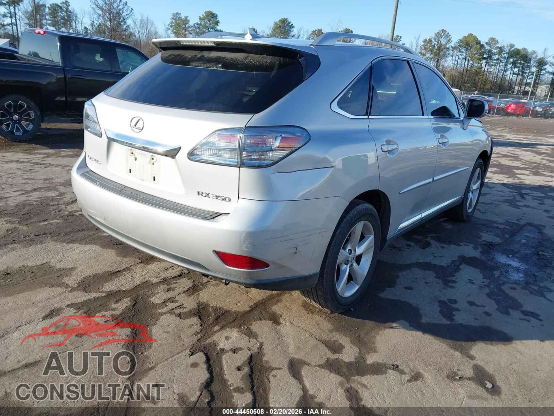 LEXUS RX 350 2010 - 2T2BK1BA7AC024667