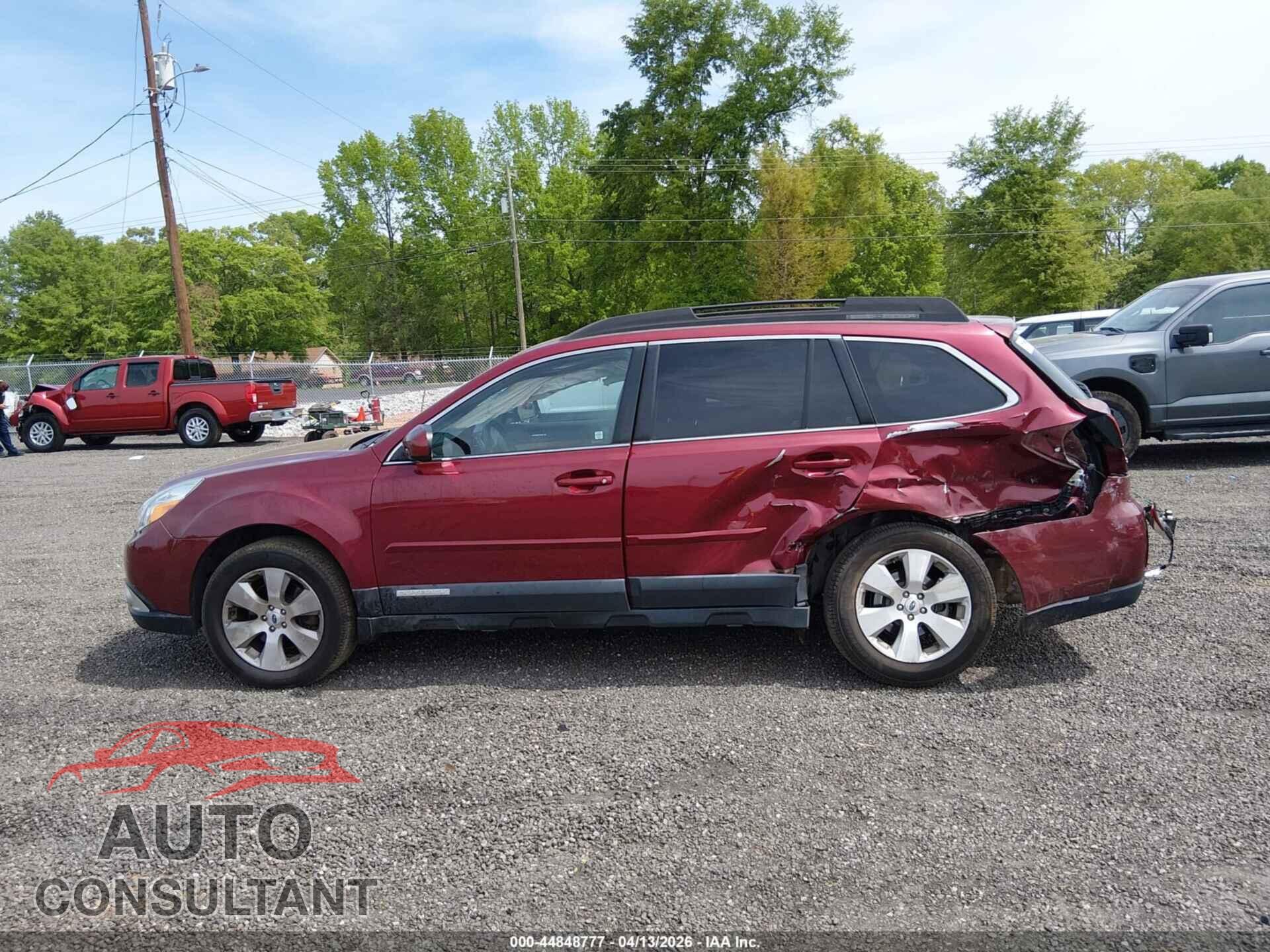 SUBARU OUTBACK 2012 - 4S4BRDKC3C2260779
