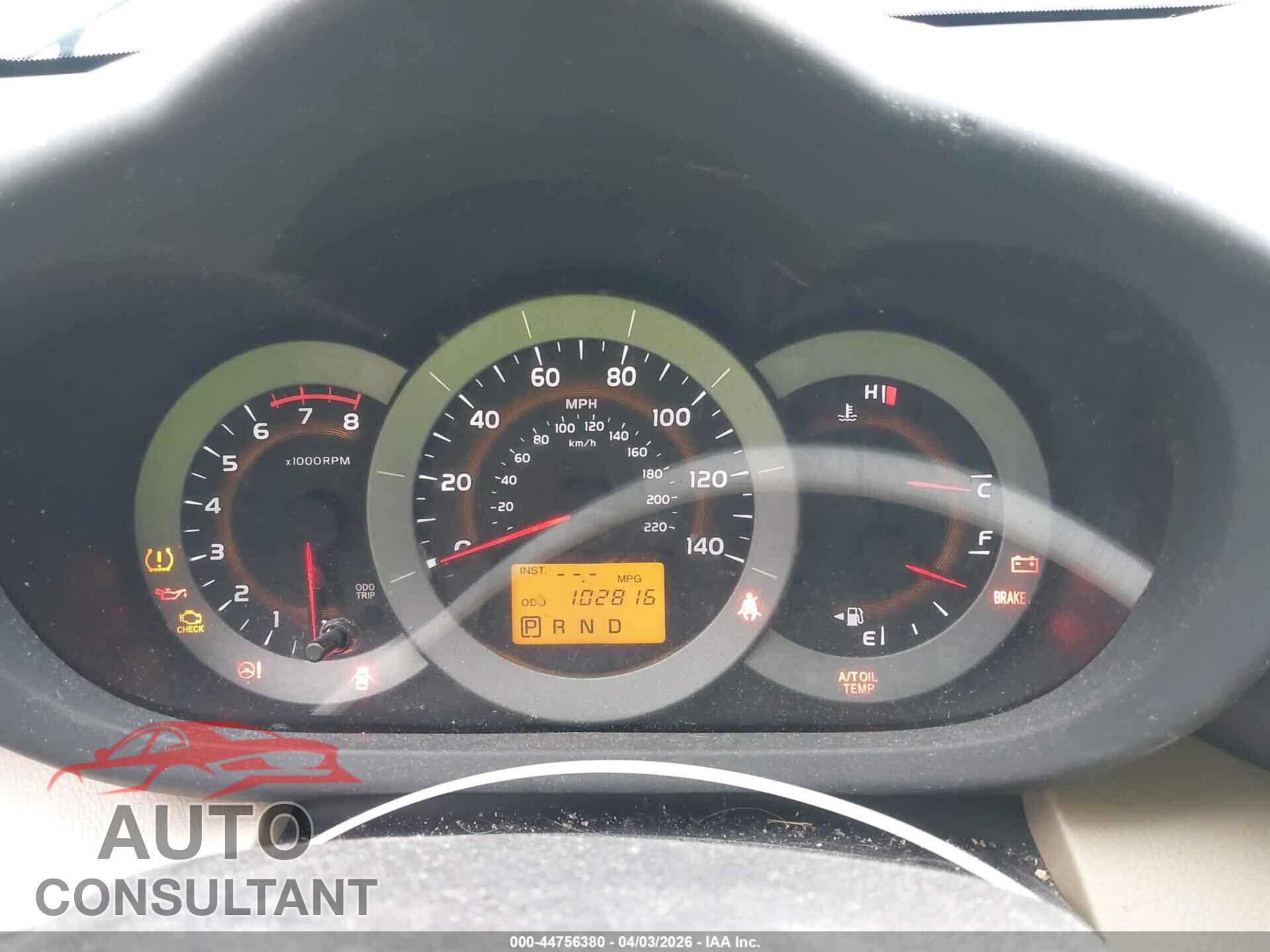 TOYOTA RAV4 2011 - 2T3BF4DV2BW171237