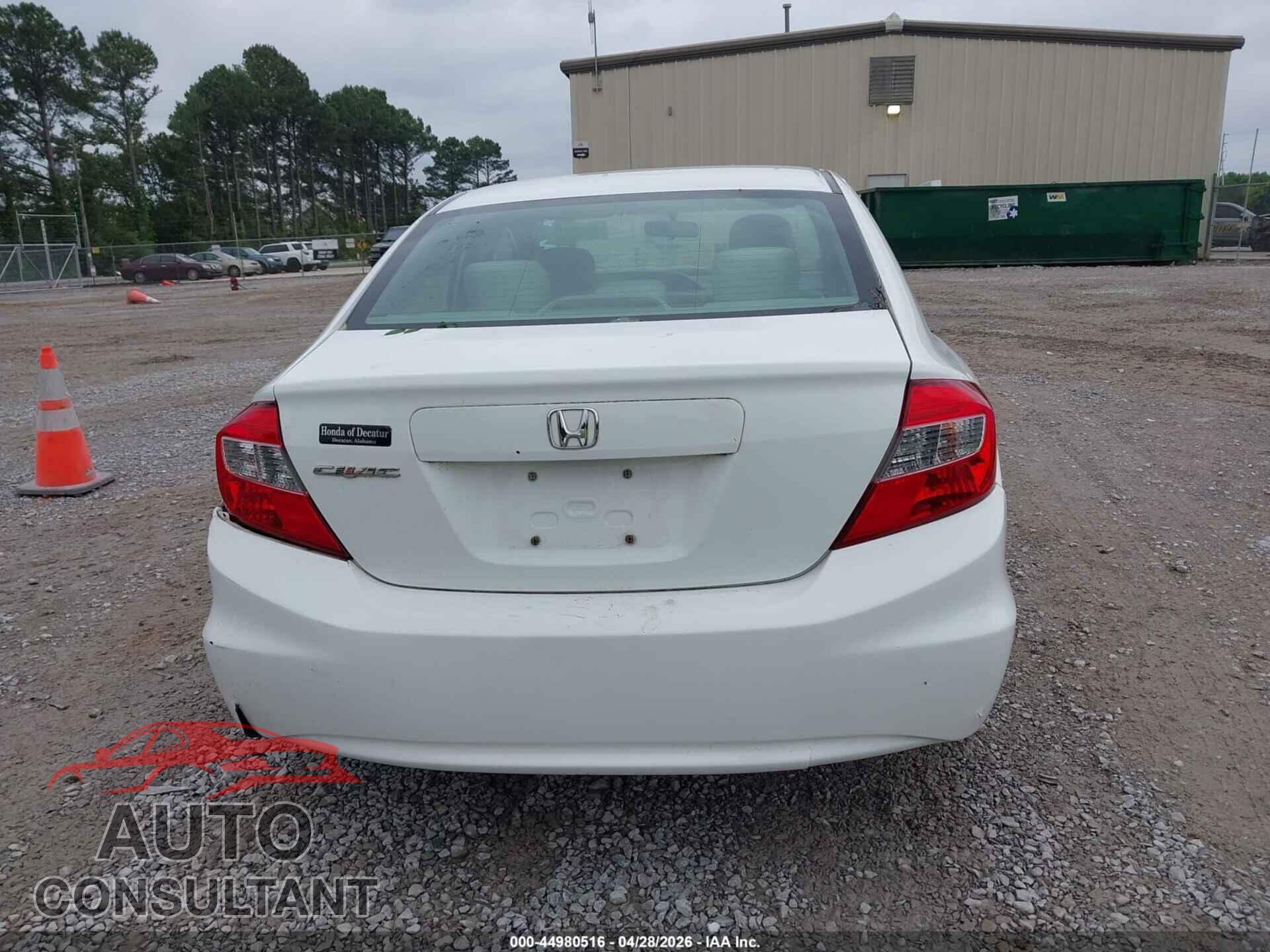 HONDA CIVIC 2012 - 19XFB2F58CE087094