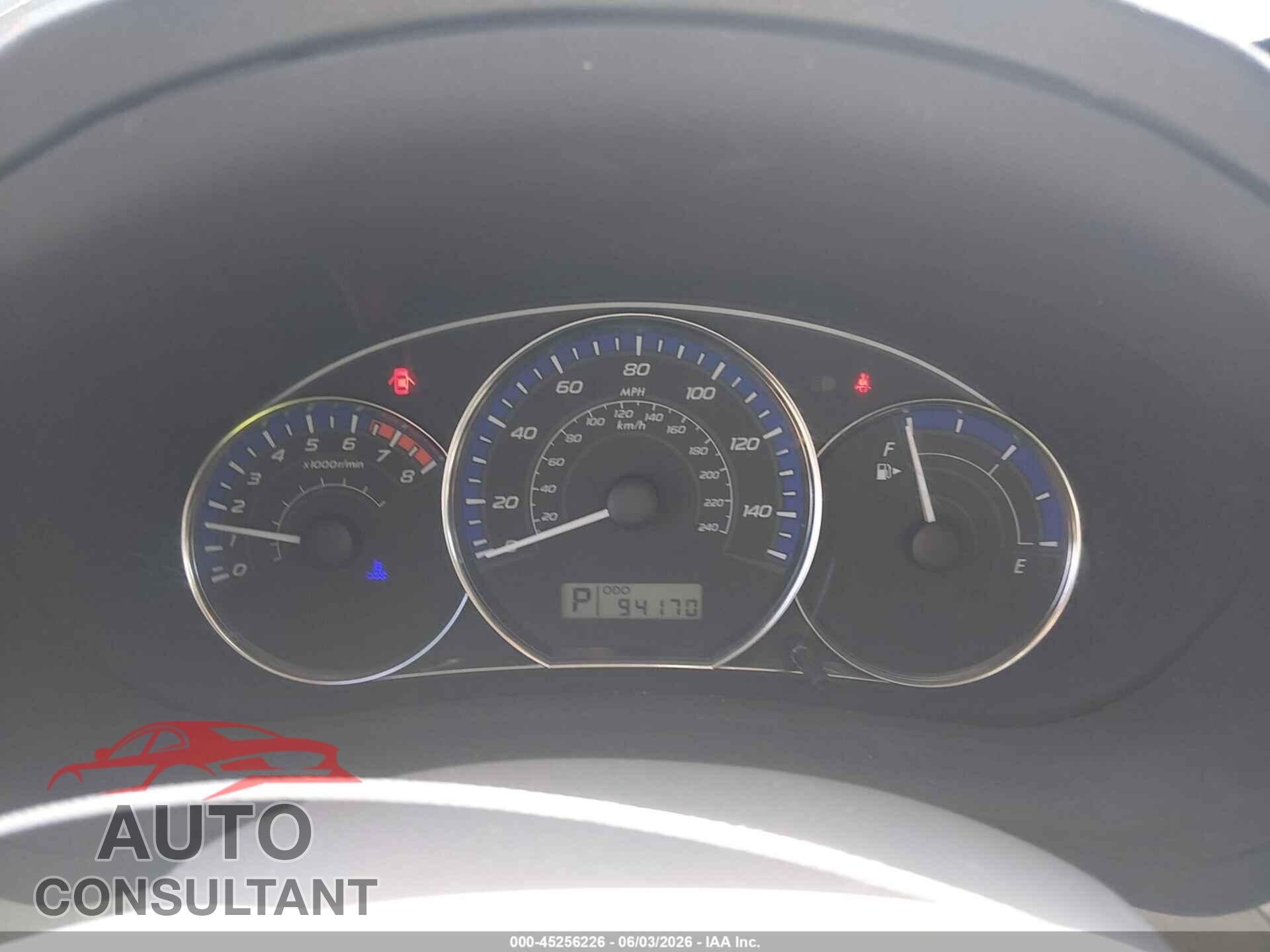 SUBARU FORESTER 2013 - JF2SHAEC4DH412280