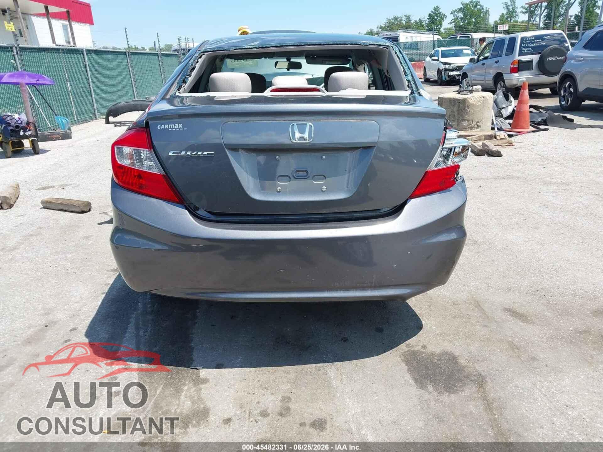 HONDA CIVIC 2012 - 19XFB2F58CE021404