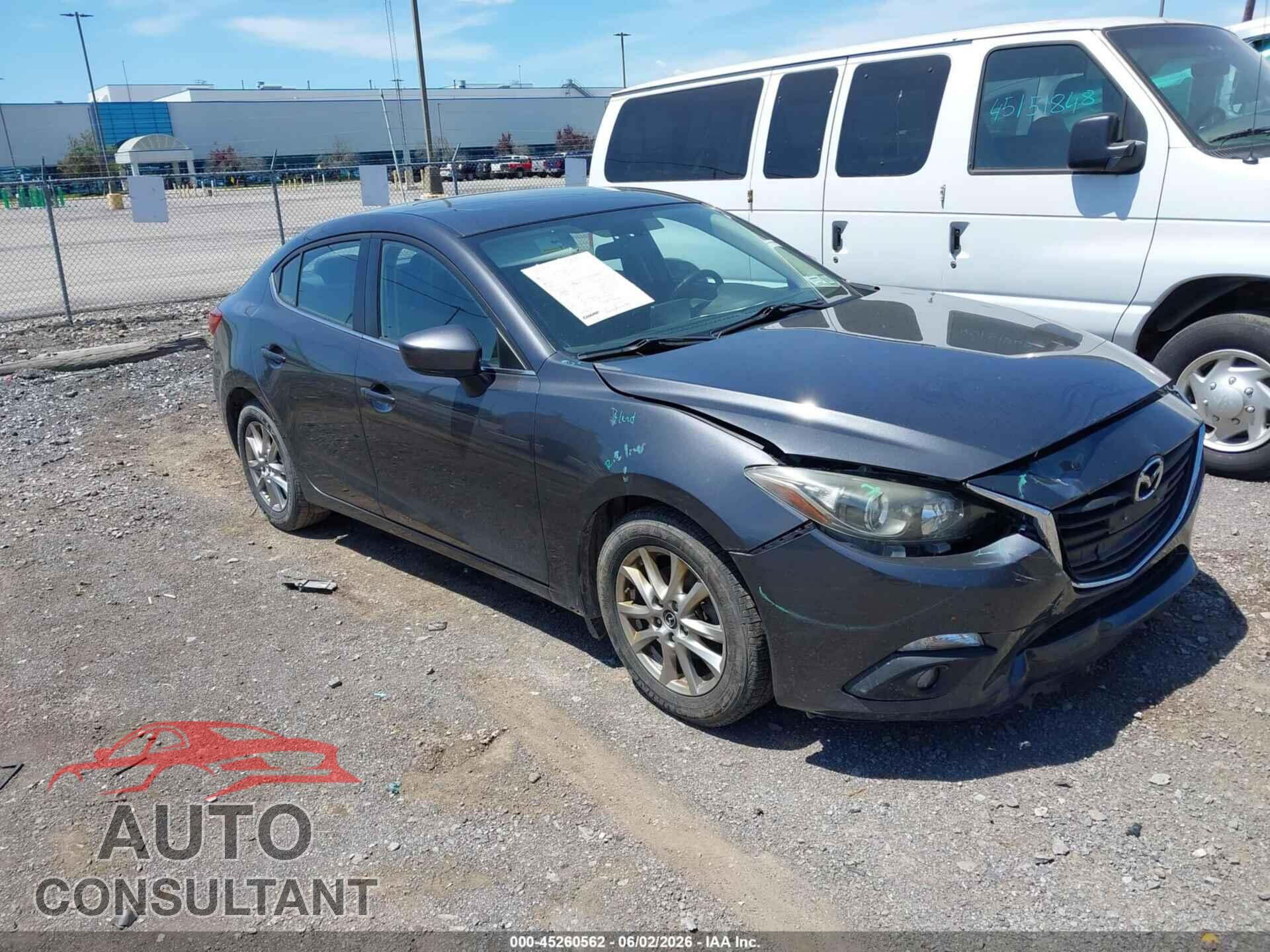 MAZDA MAZDA3 2015 - JM1BM1W74F1223491