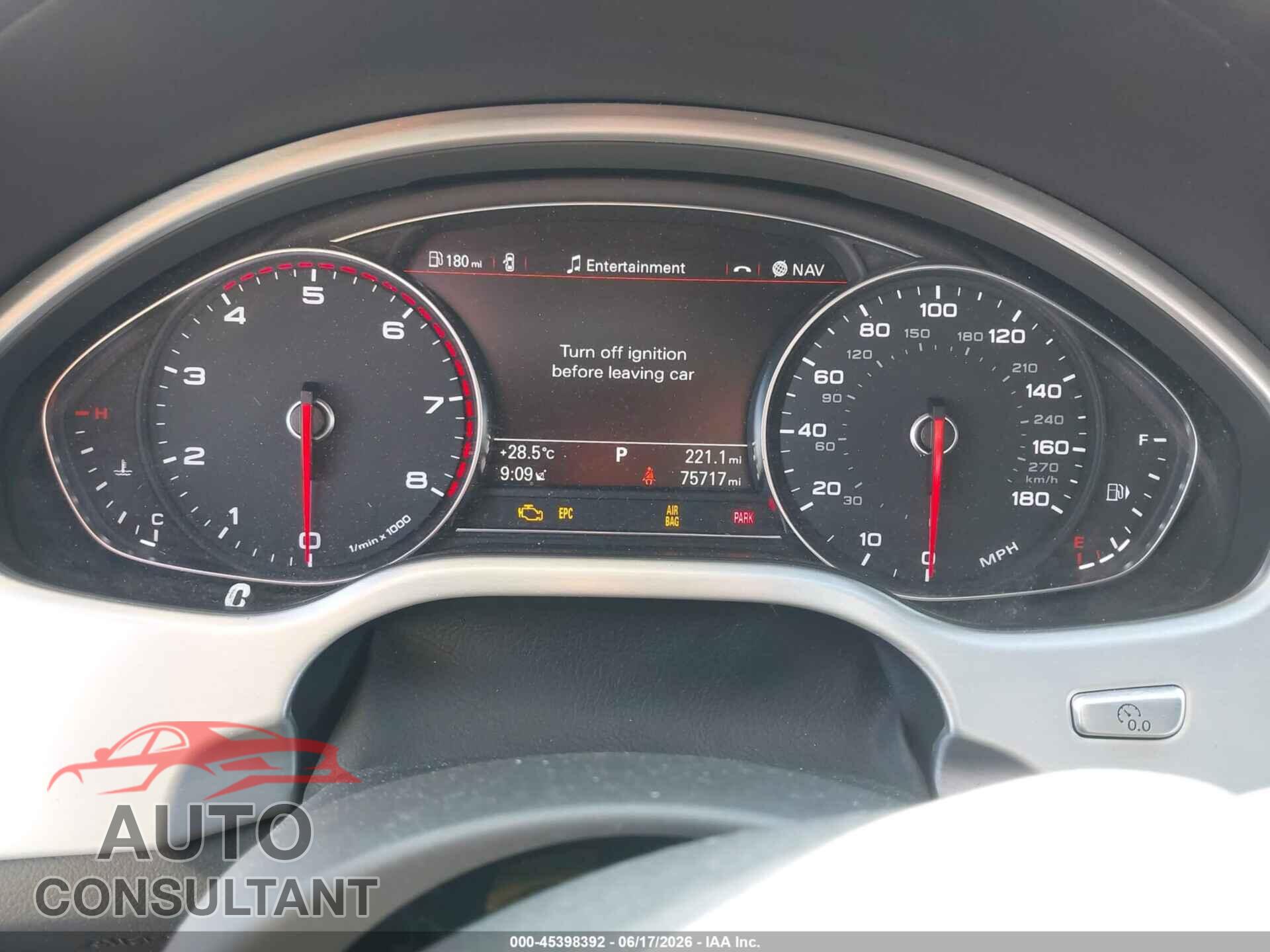 AUDI A8 2013 - WAUA2AFD6DN016997
