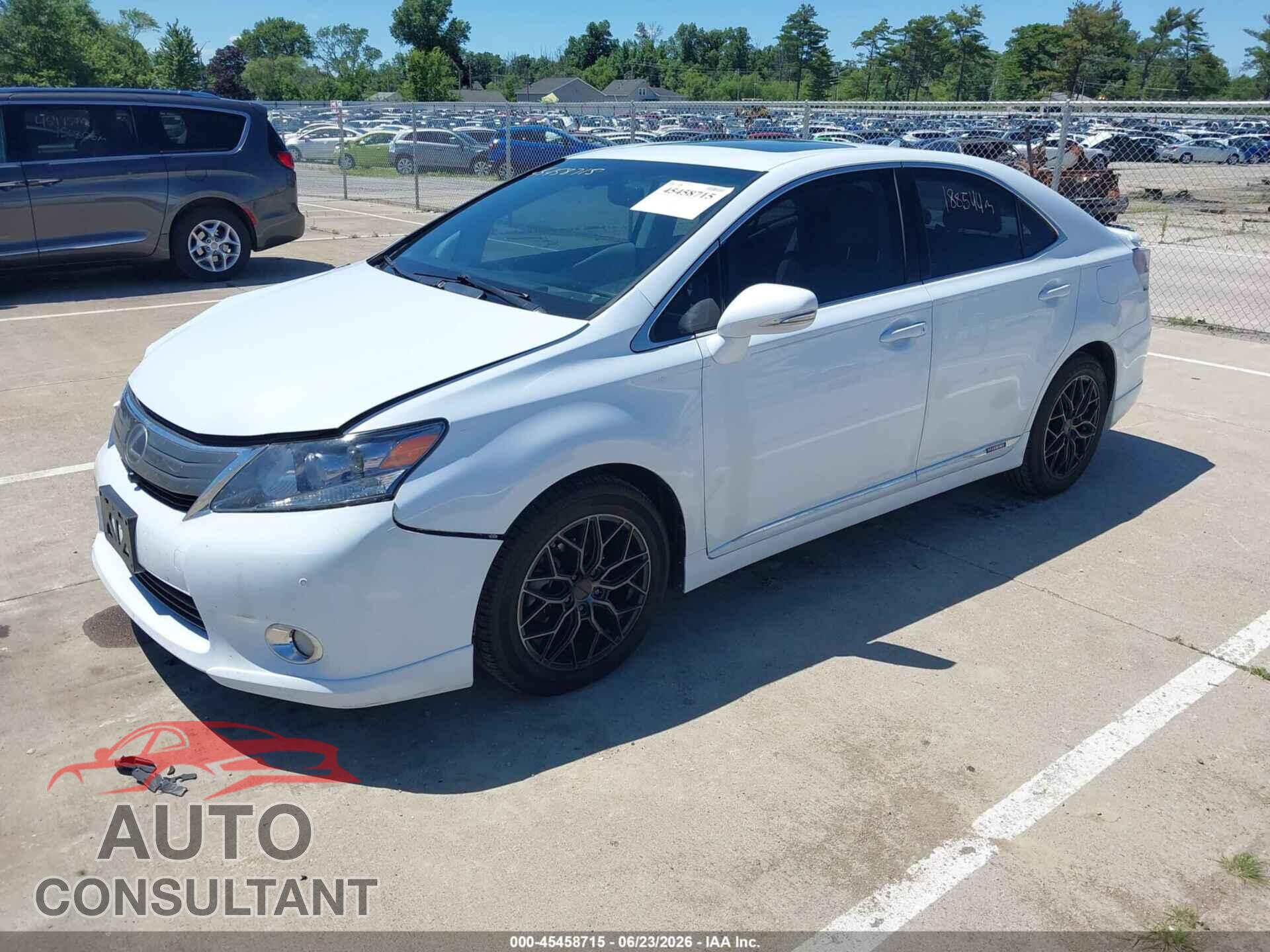 LEXUS HS 250H 2010 - JTHBB1BA2A2016882