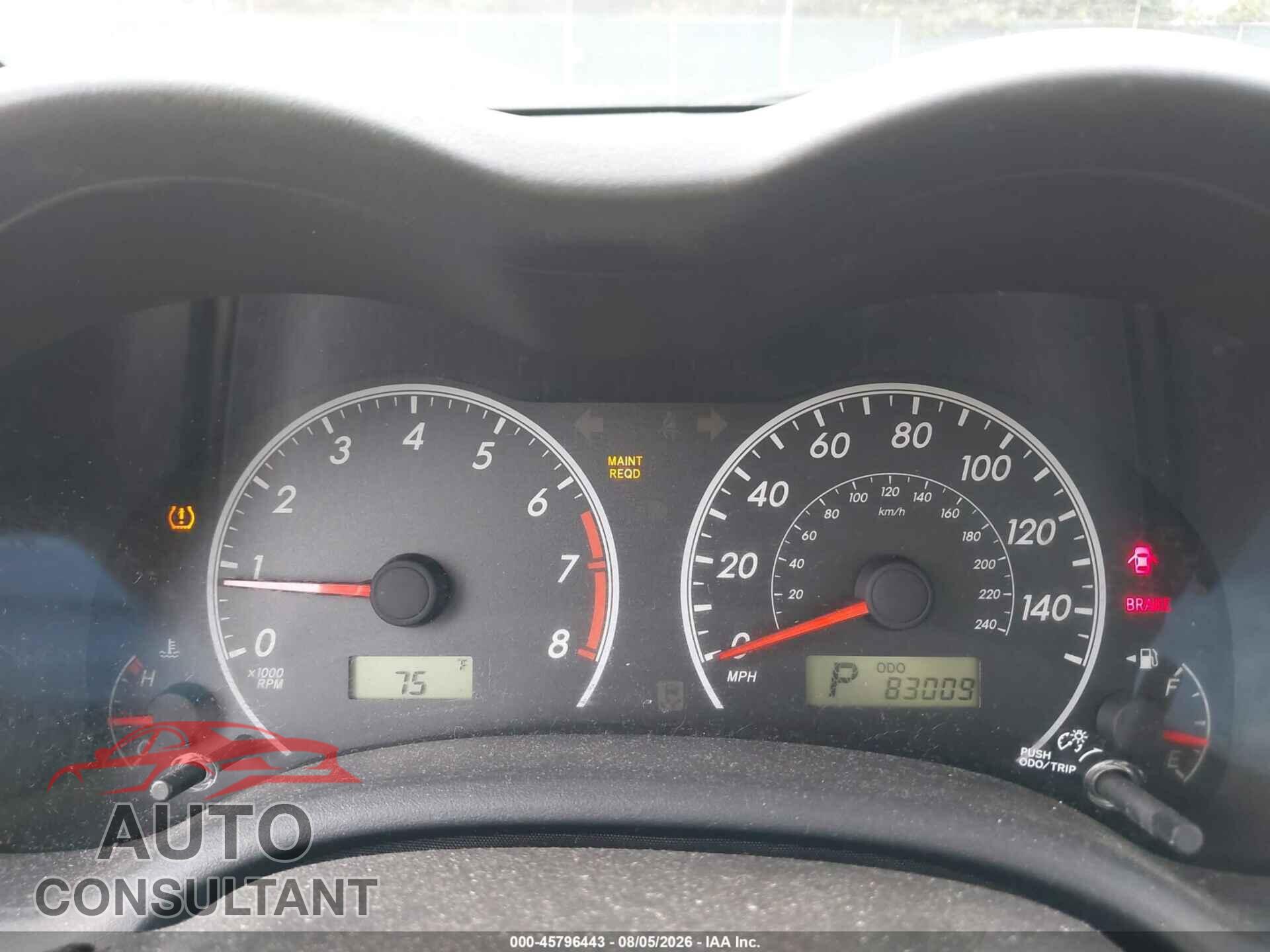 TOYOTA COROLLA 2012 - 5YFBU4EEXCP067496