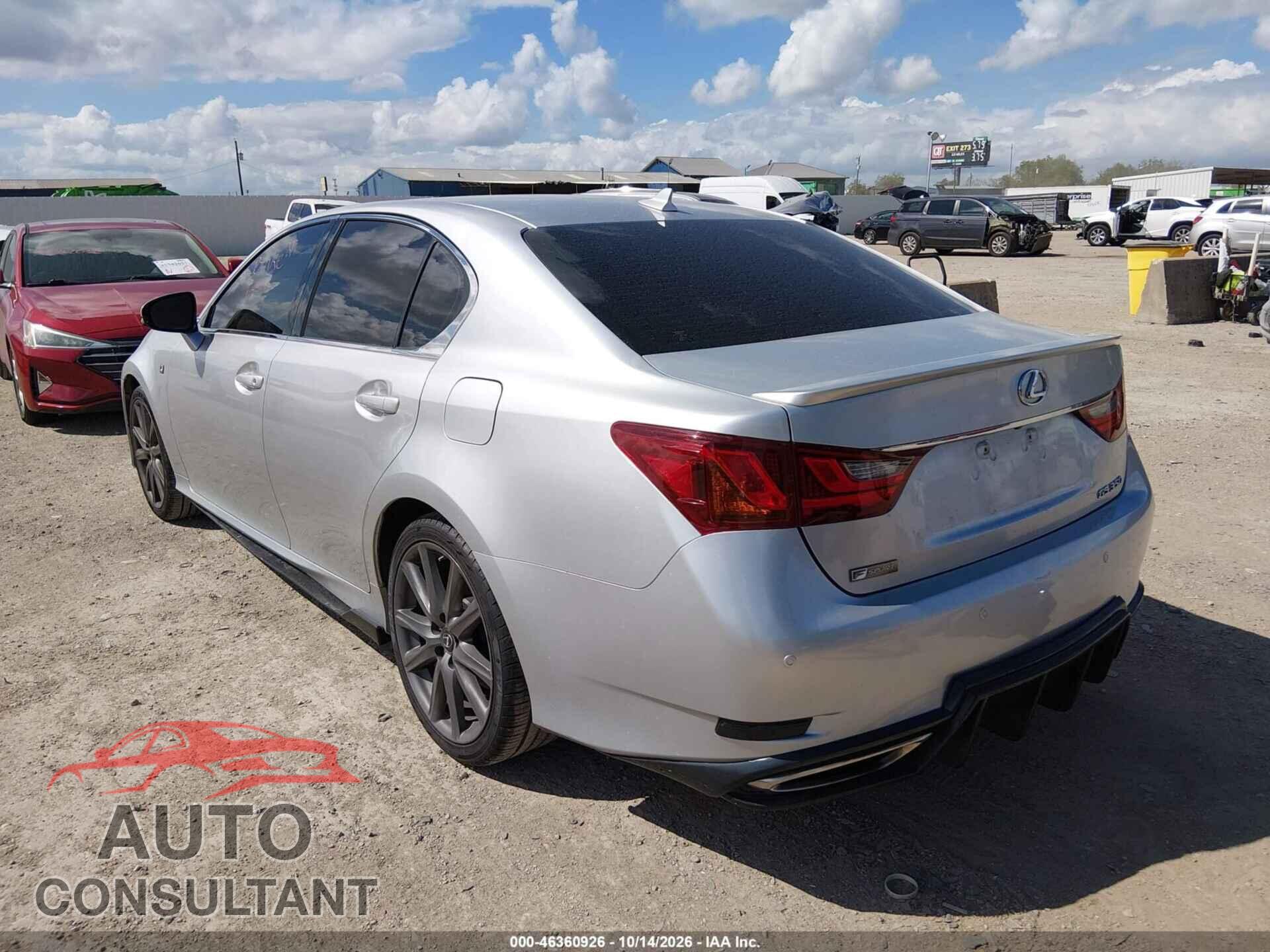 LEXUS GS 350 2013 - JTHBE1BL3D5011721