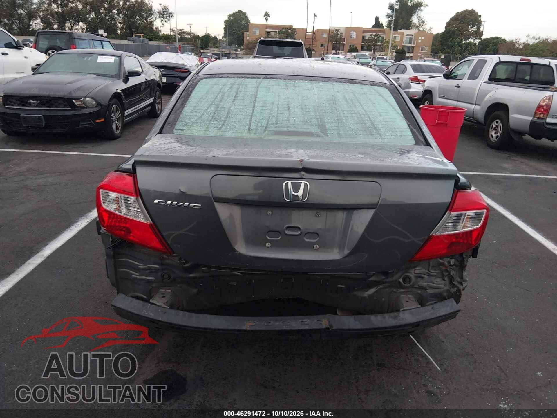 HONDA CIVIC 2012 - 19XFB2F87CE041136