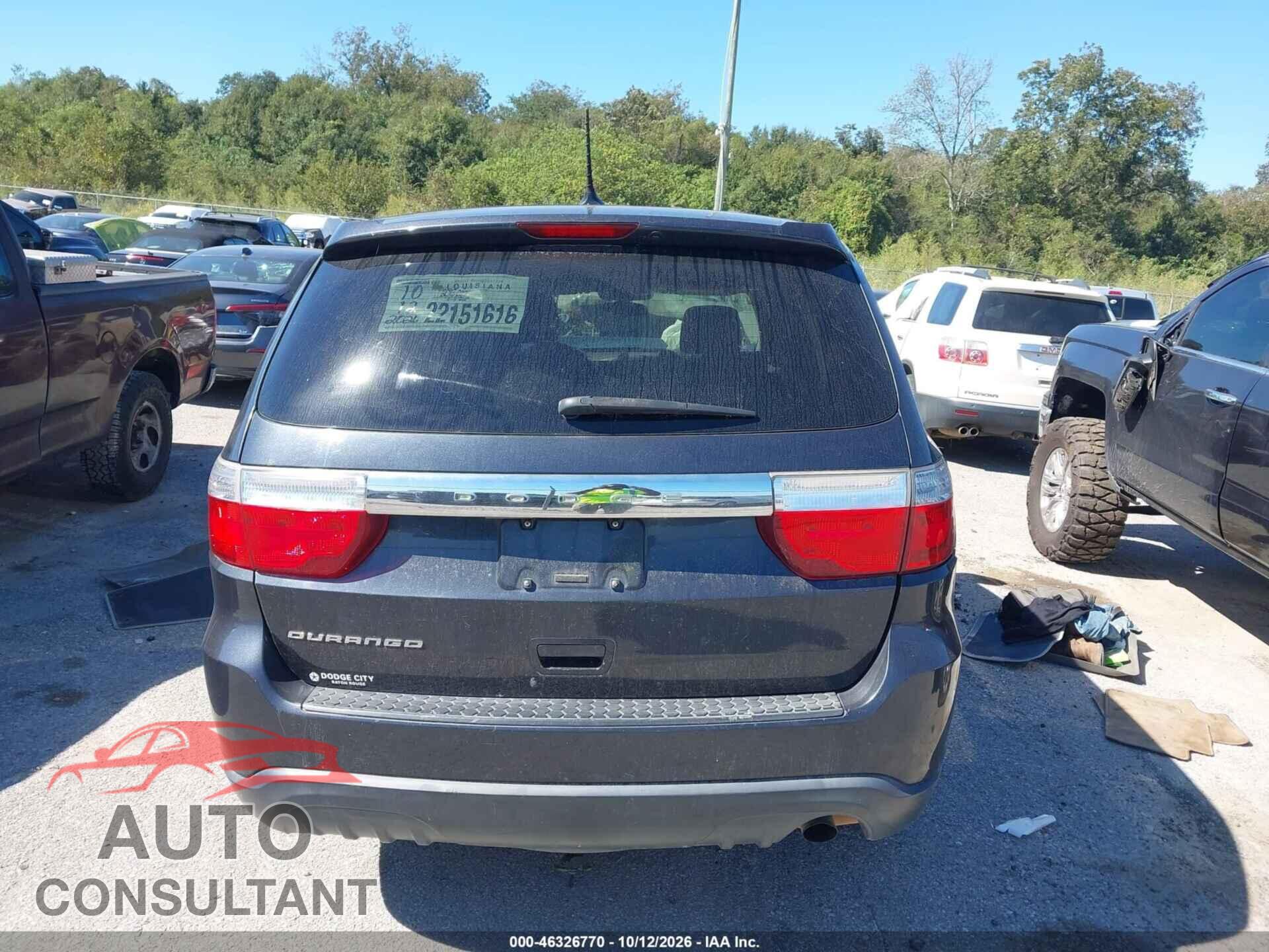 DODGE DURANGO 2013 - 1C4RDHAG8DC500126