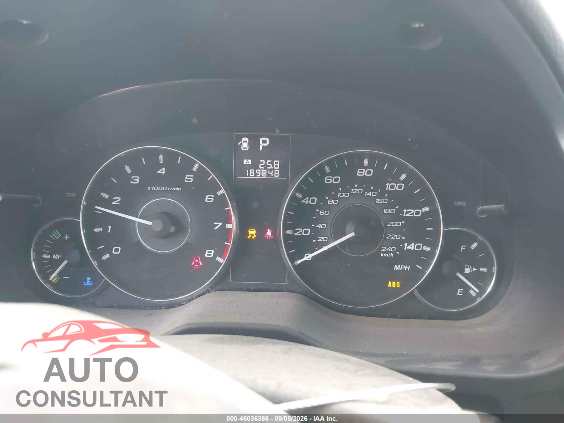 SUBARU OUTBACK 2011 - 4S4BRBFC5B3311075