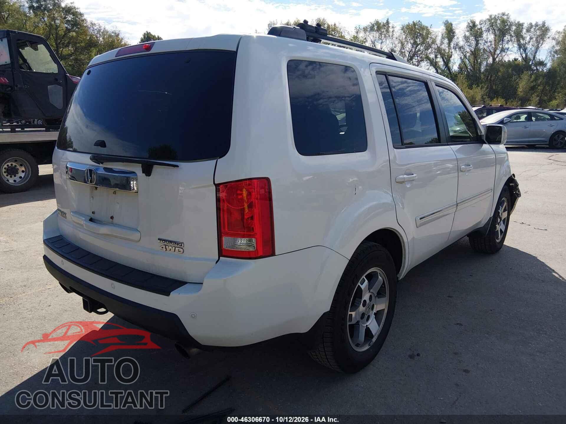 HONDA PILOT 2011 - 5FNYF4H93BB053971