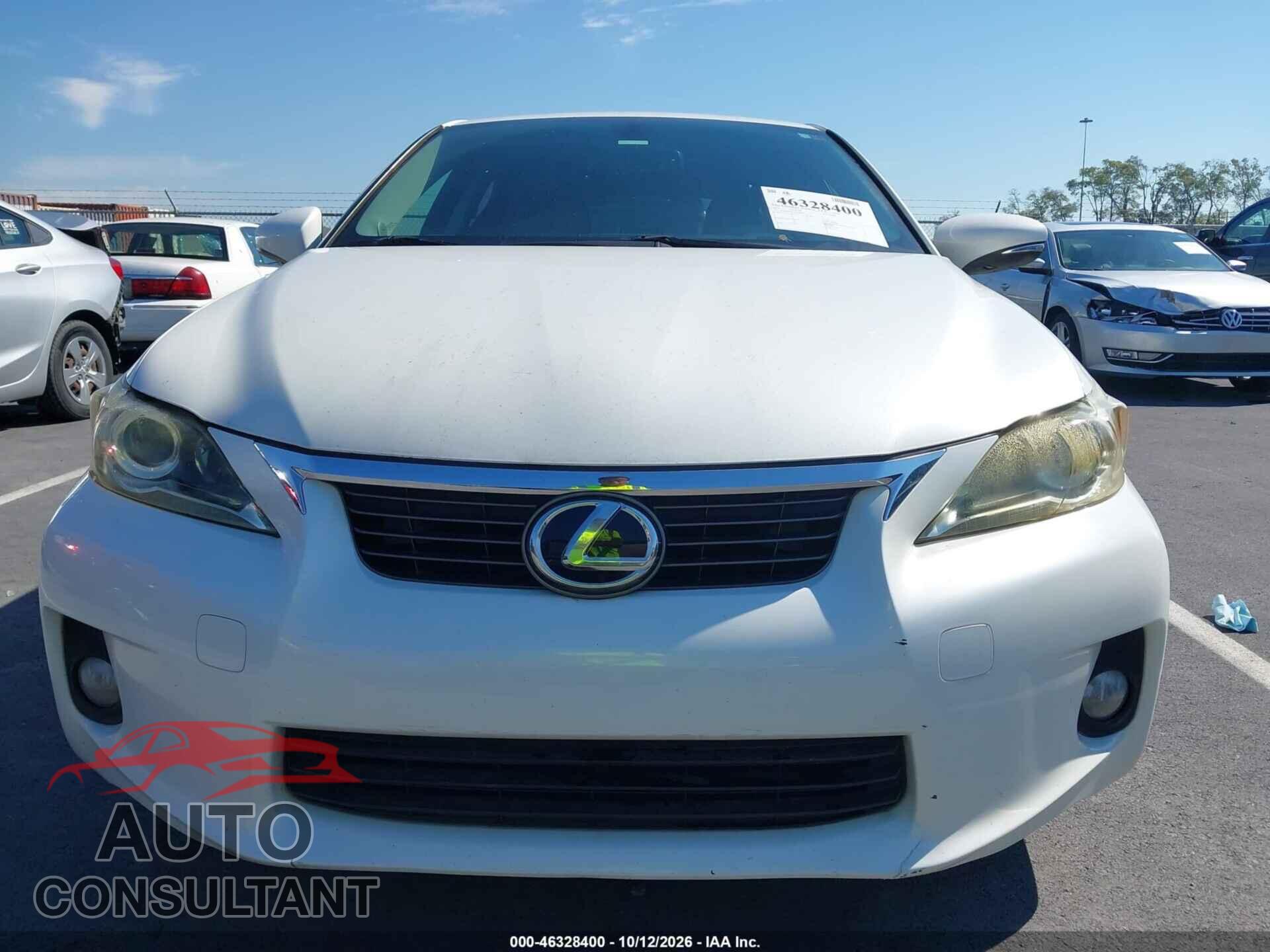LEXUS CT 200H 2012 - JTHKD5BH1C2098282