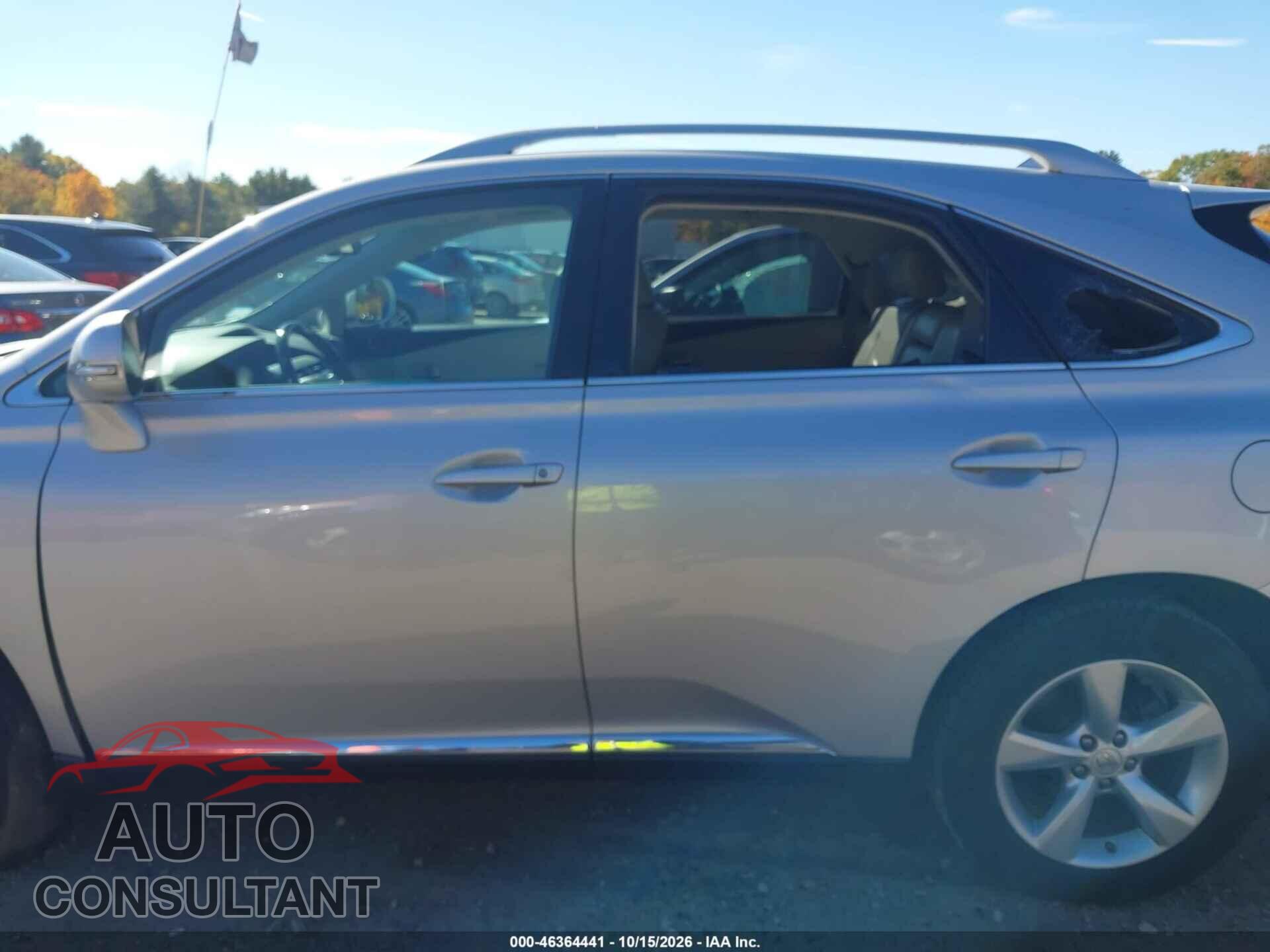 LEXUS RX 350 2012 - 2T2BK1BA2CC123741