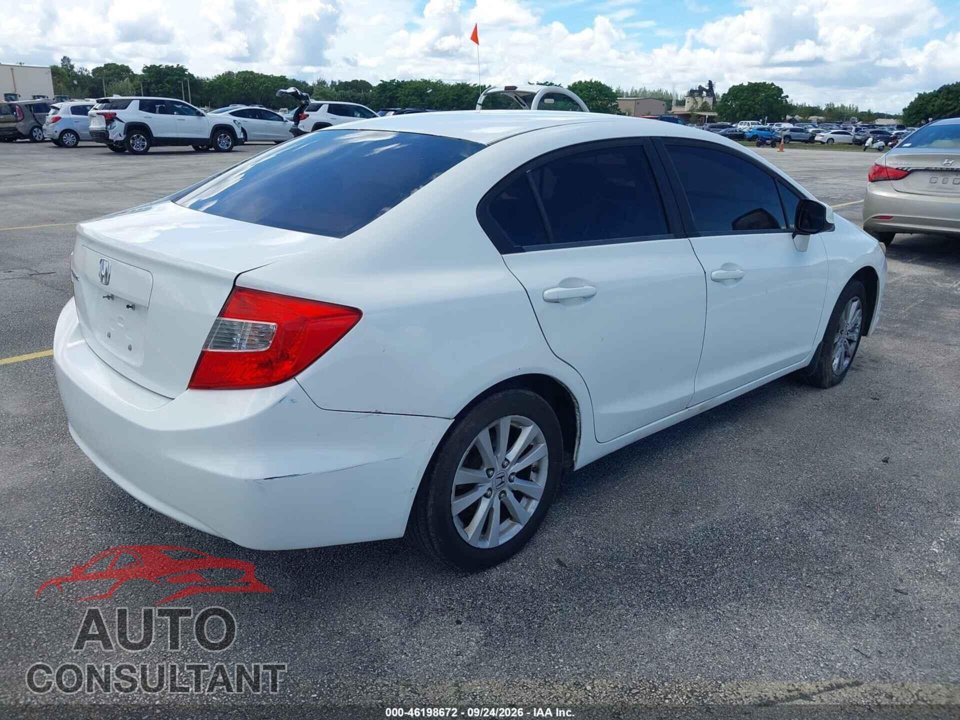 HONDA CIVIC SDN 2012 - 2HGFB2F86CH334516
