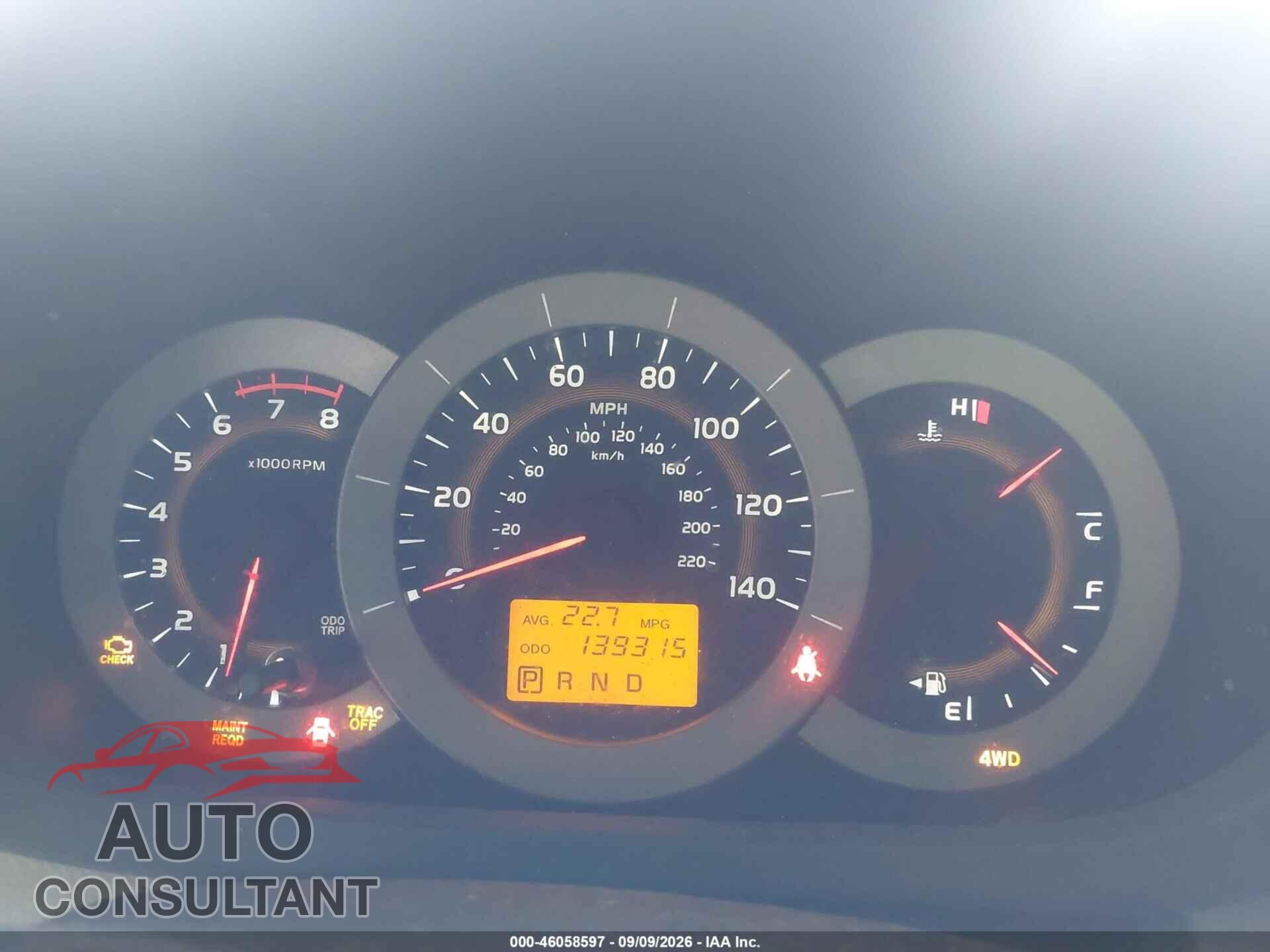 TOYOTA RAV4 2011 - 2T3BF4DV2BW159413