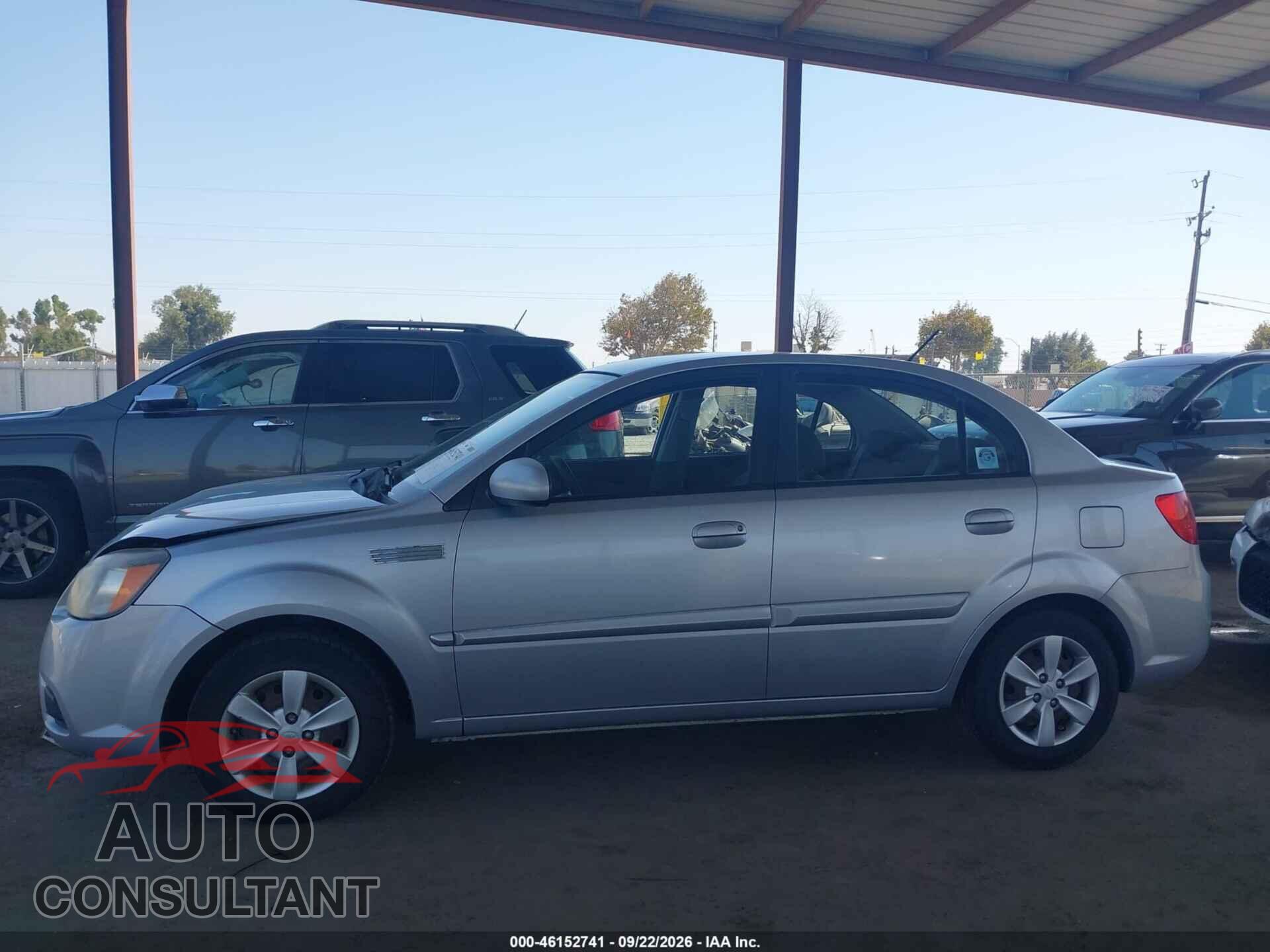 KIA RIO 2011 - KNADH4A39B6960439