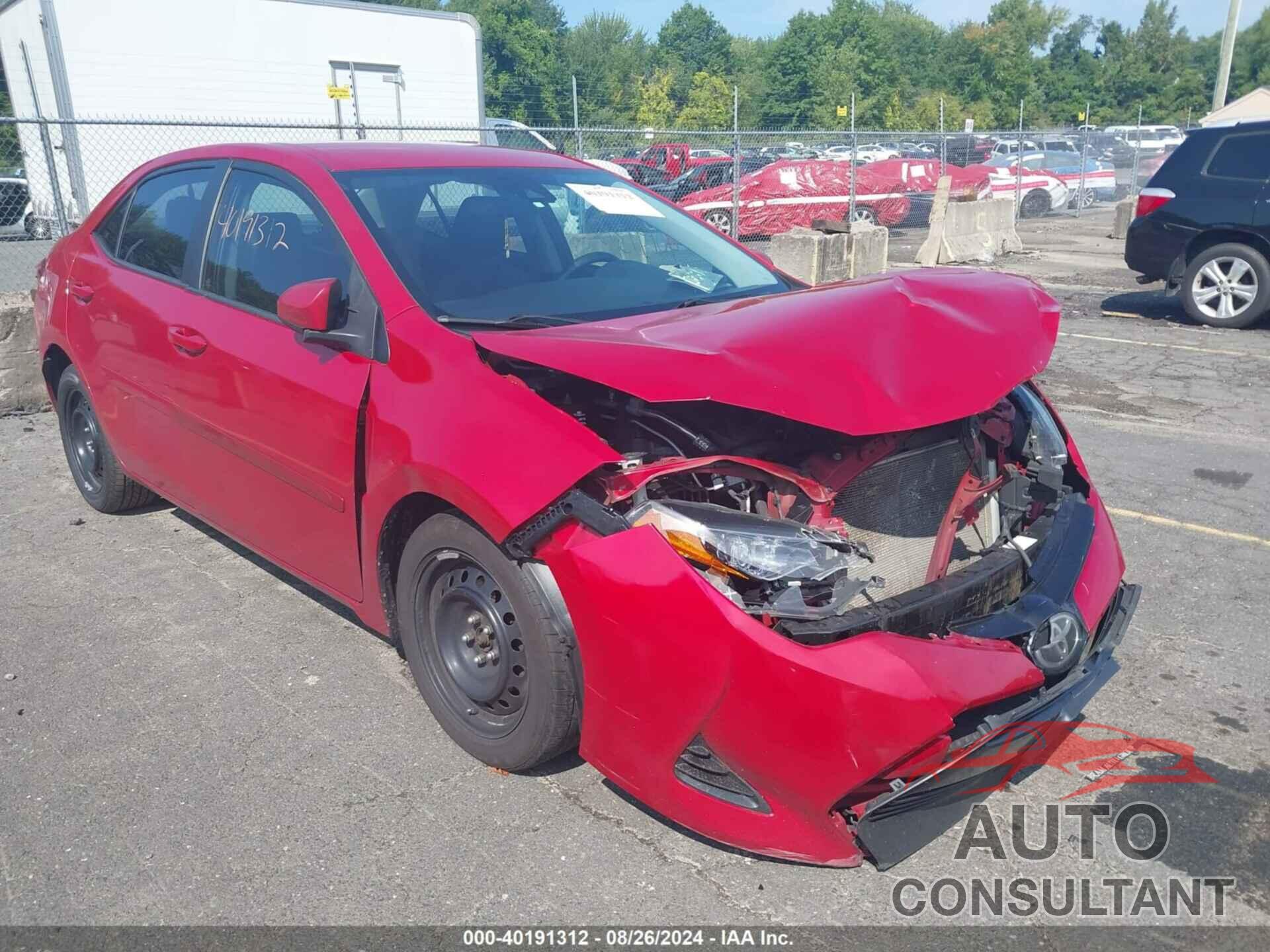 TOYOTA COROLLA 2018 - 2T1BURHE9JC009188