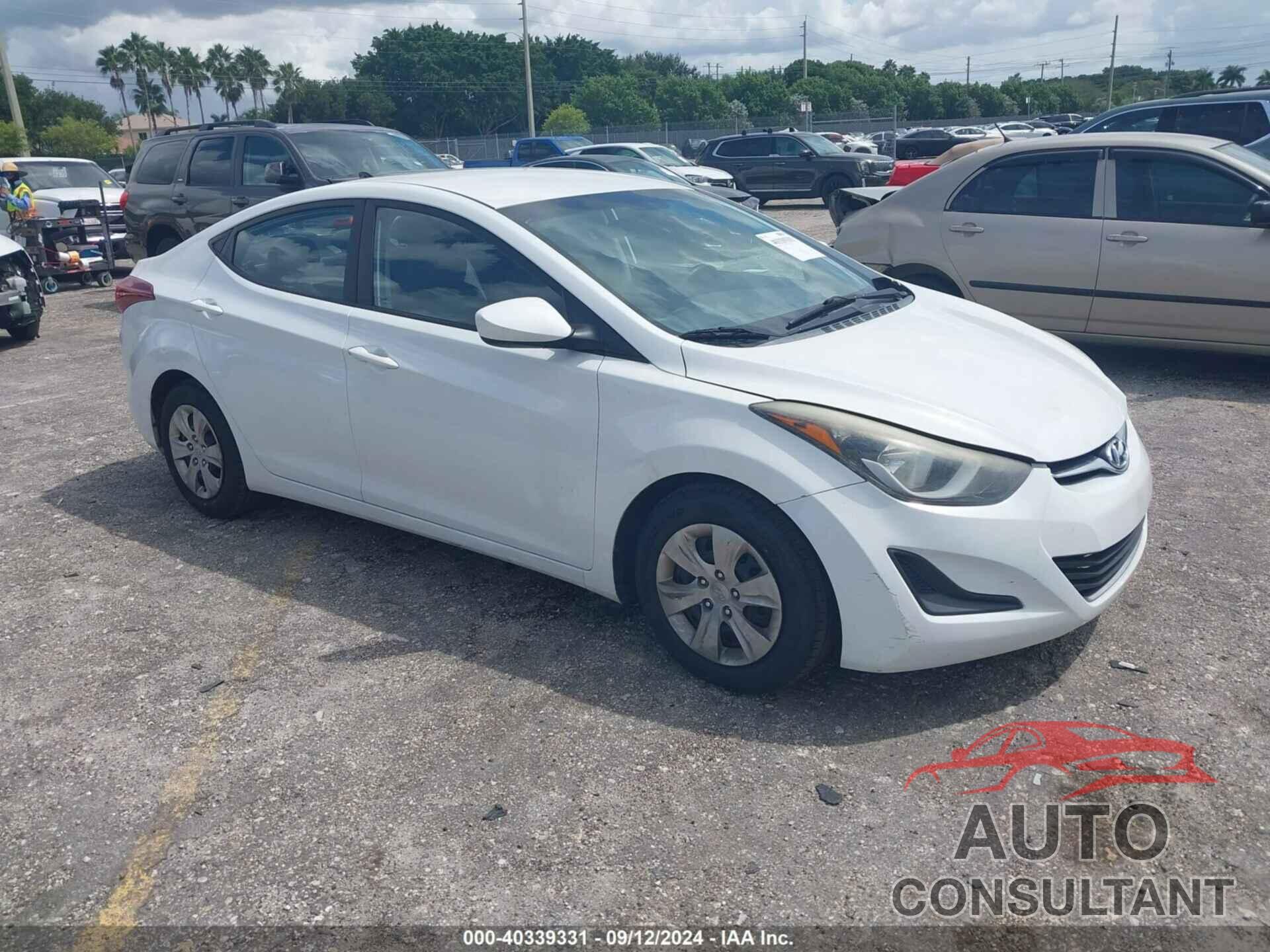 HYUNDAI ELANTRA 2016 - 5NPDH4AE9GH753258