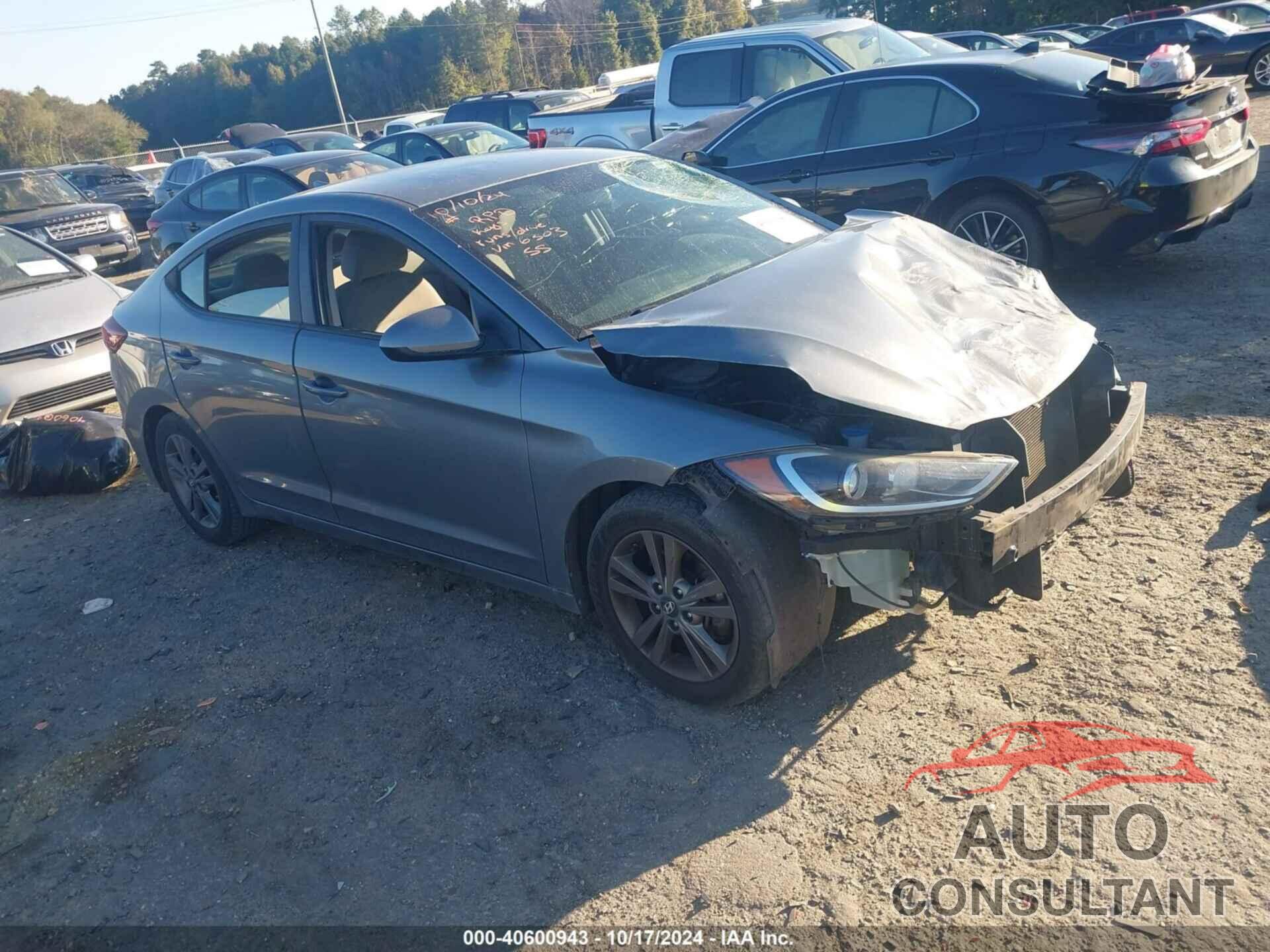HYUNDAI ELANTRA 2017 - KMHD84LF6HU196303