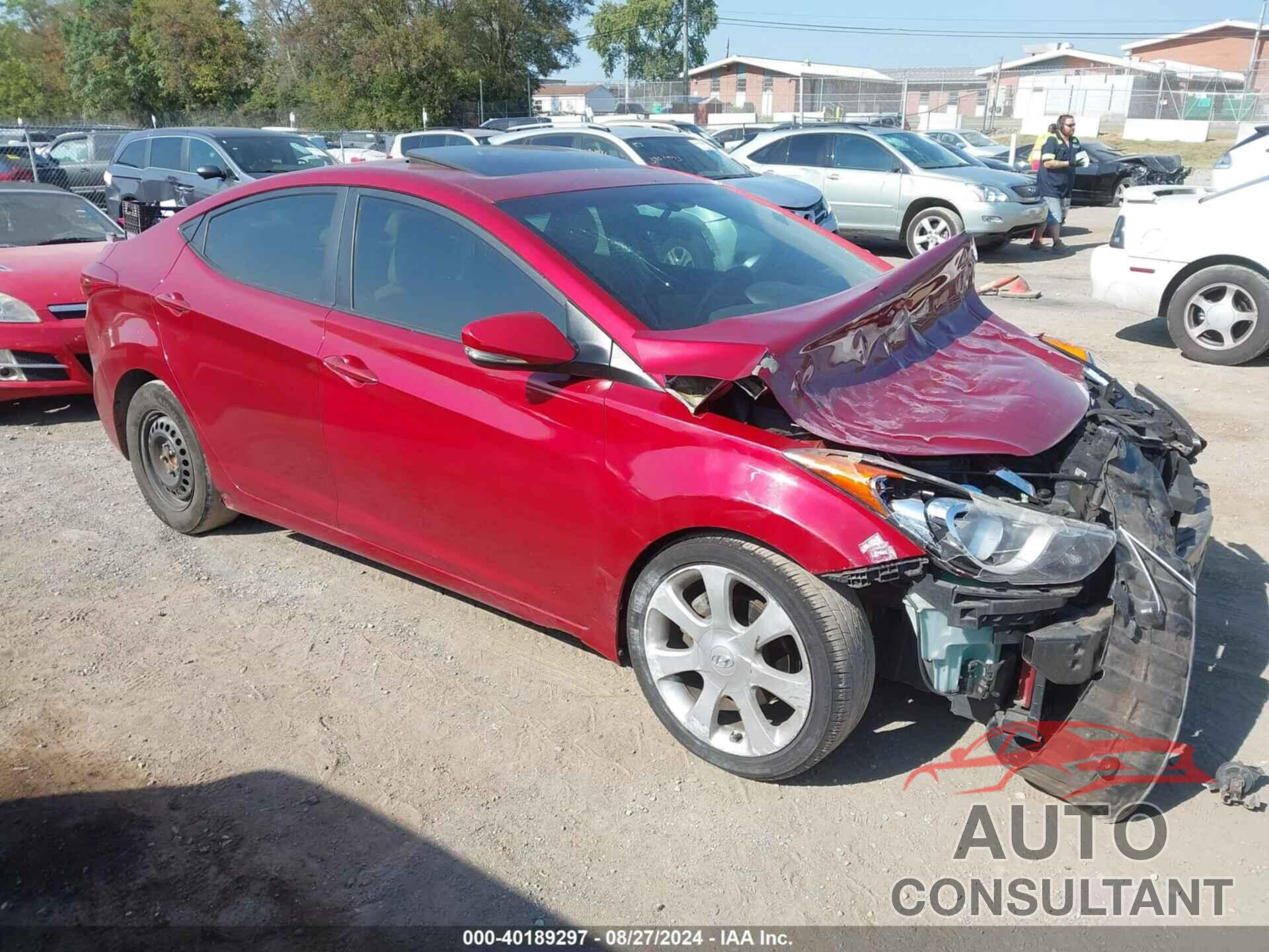 HYUNDAI ELANTRA 2012 - KMHDH4AE1CU245667