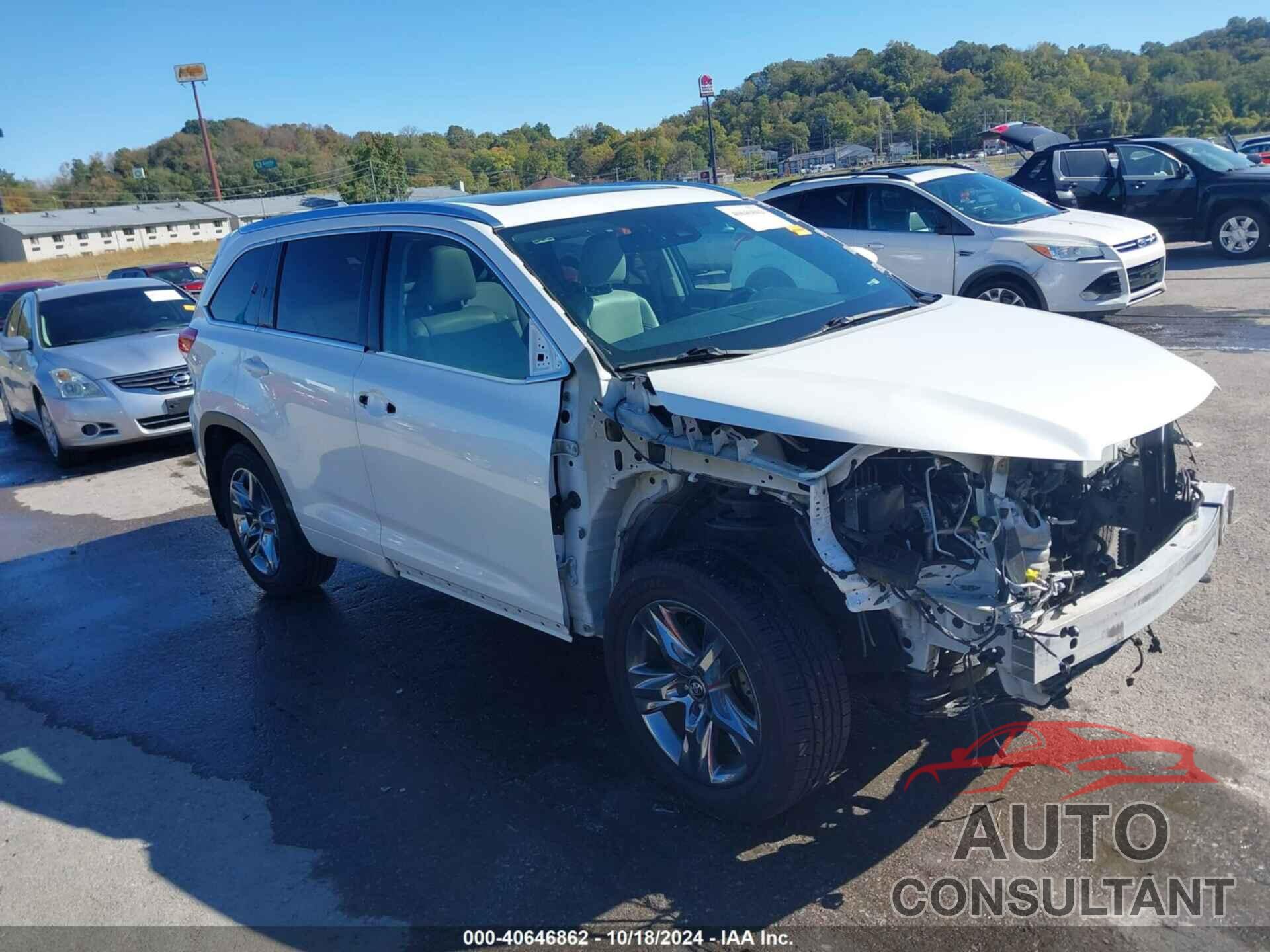 TOYOTA HIGHLANDER 2019 - 5TDDZRFH1KS706838