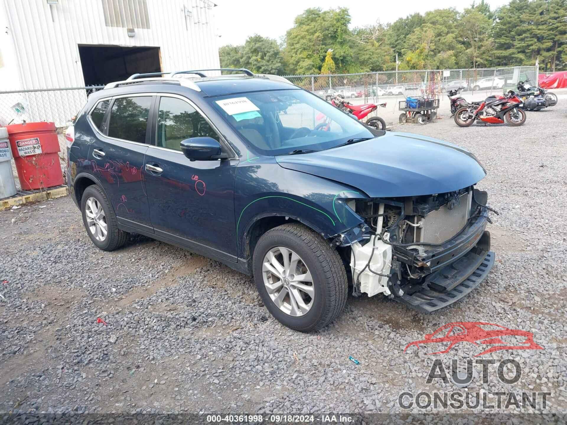 NISSAN ROGUE 2016 - KNMAT2MV9GP673335