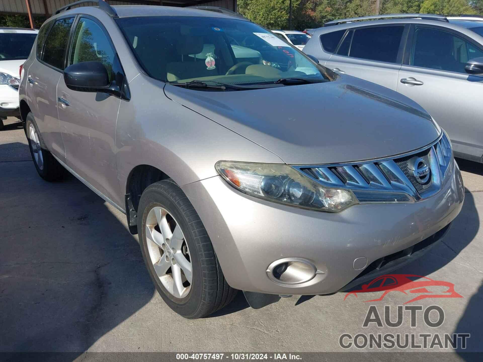 NISSAN MURANO 2009 - JN8AZ18UX9W022321