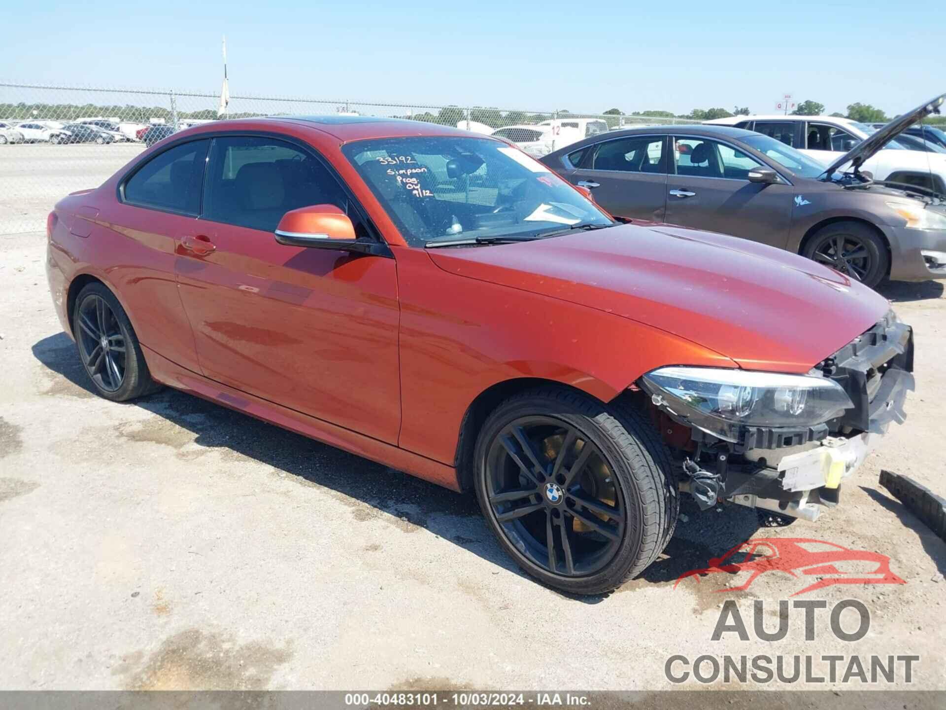 BMW 2 SERIES 2020 - WBA2J1C07L7F60536